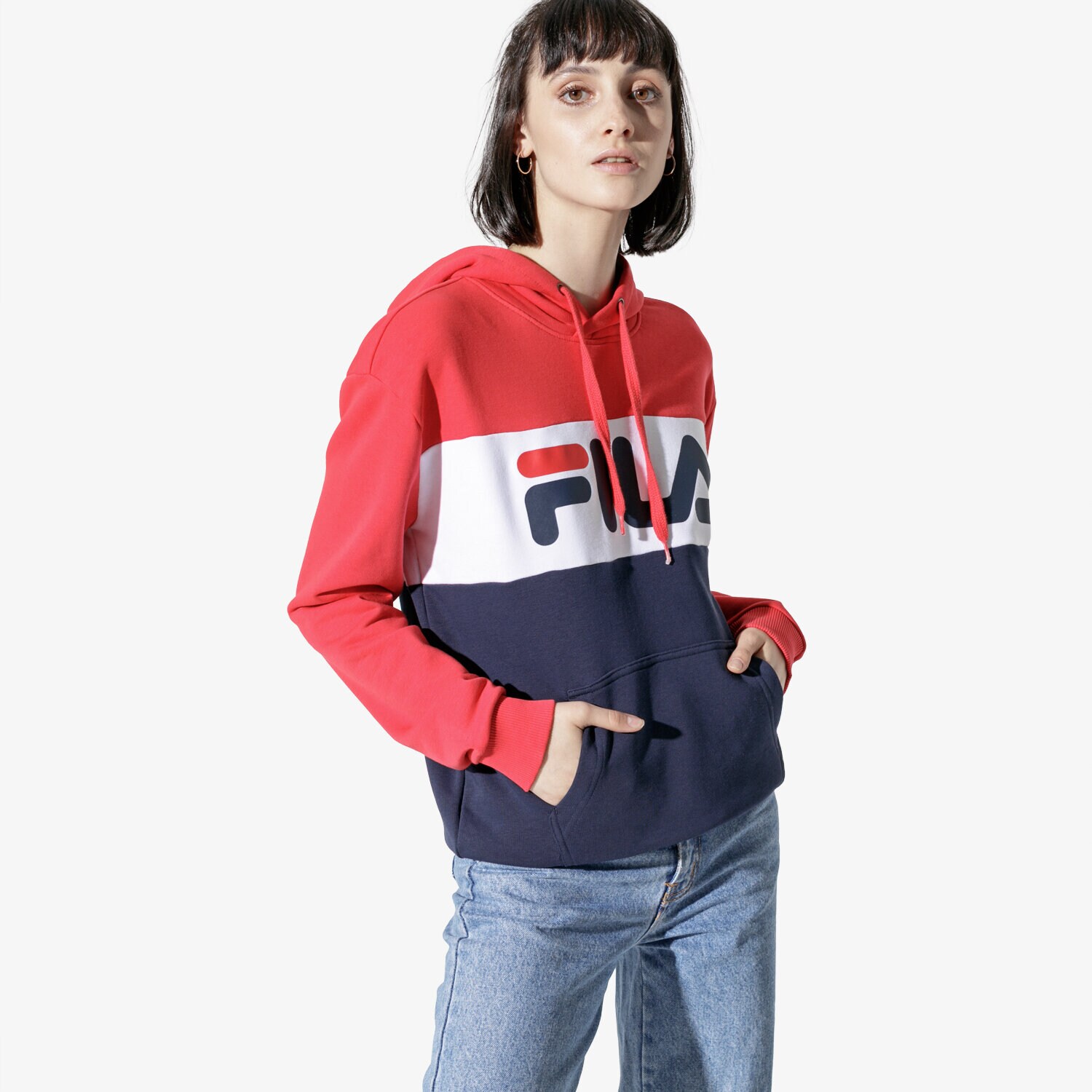 Bluza damska FILA BLUZA LORI HOODIE SWEAT 687042G06 GRANATOWY
