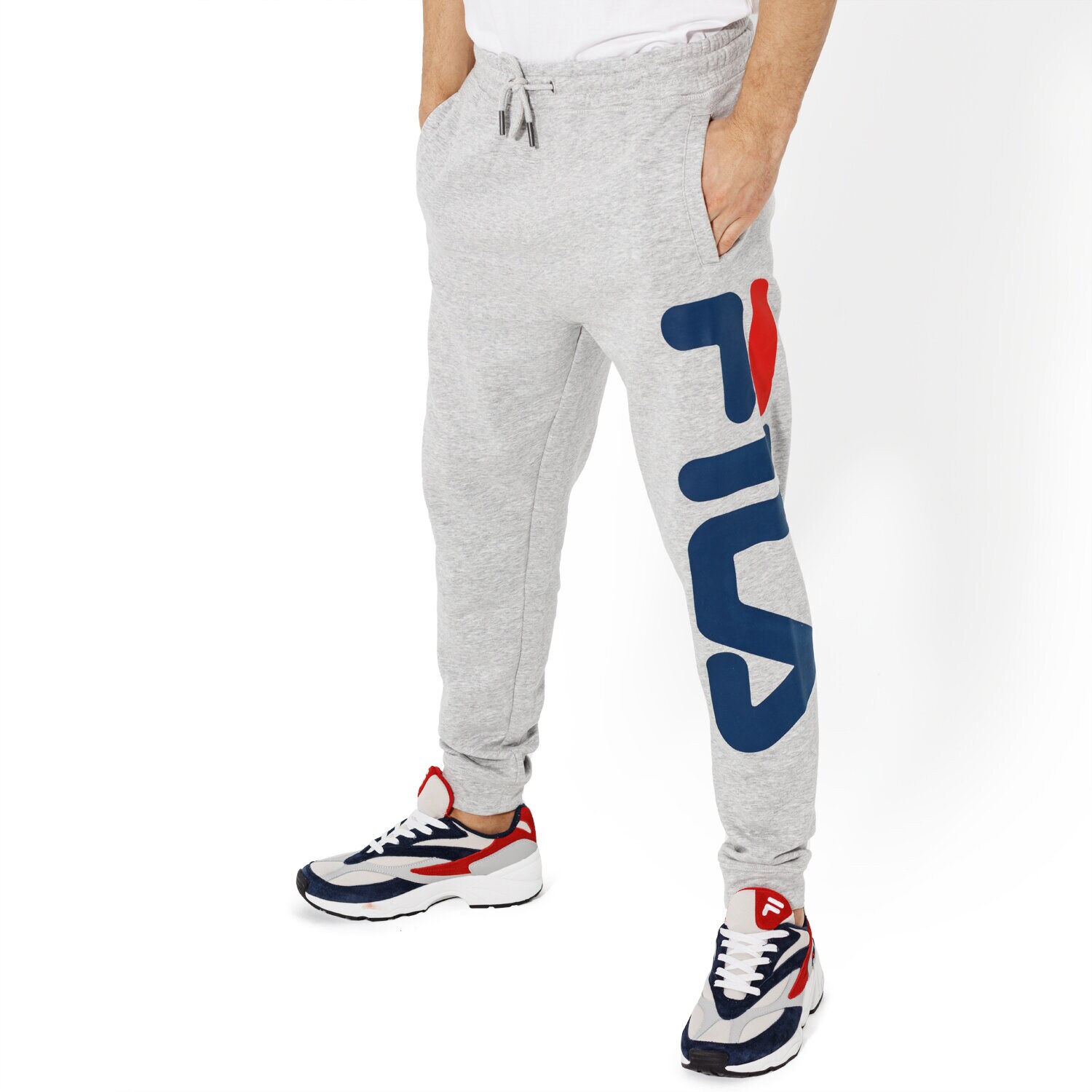 Spodnie sportowe męskie FILA SPODNIE PURE BASIC PANTS 681094B13 SZARY
