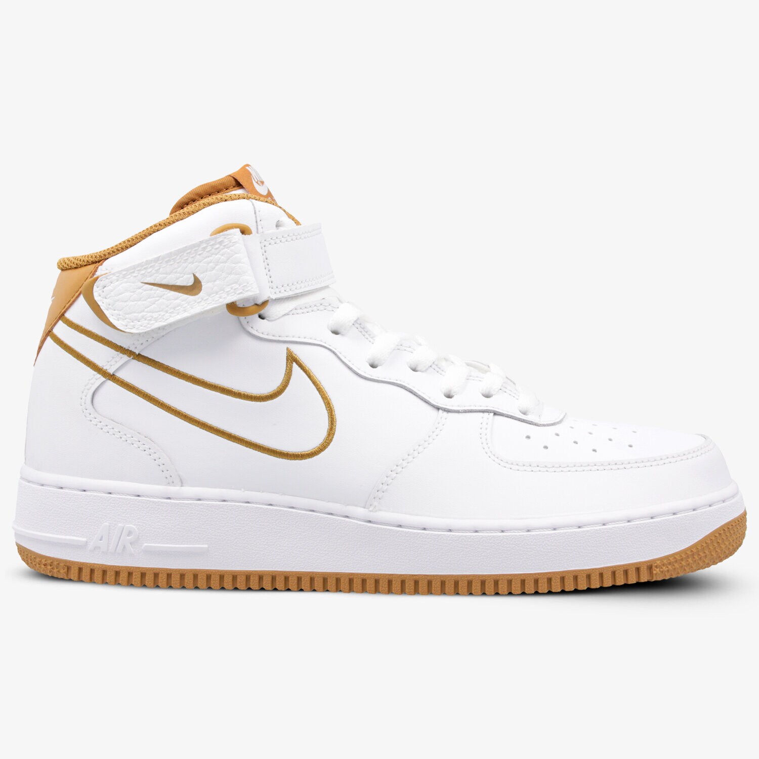 Buty sneakersy męskie NIKE AIR FORCE 1 MID '07 LTHR AQ8650-101
