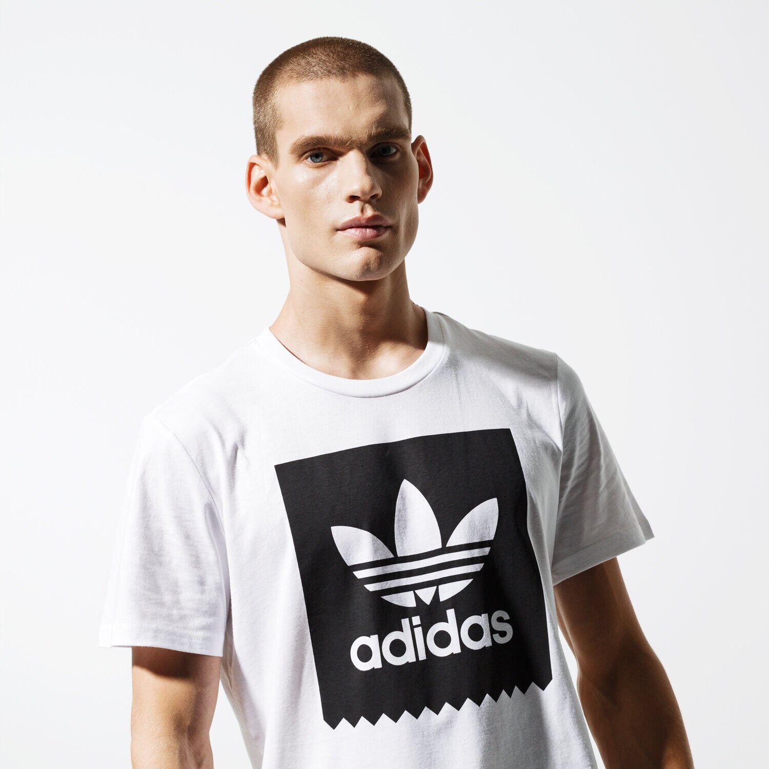 Koszulka, t-shirt sportowy męski ADIDAS T-SHIRT SS SOLID BB T WHT CW2336 BIAŁY