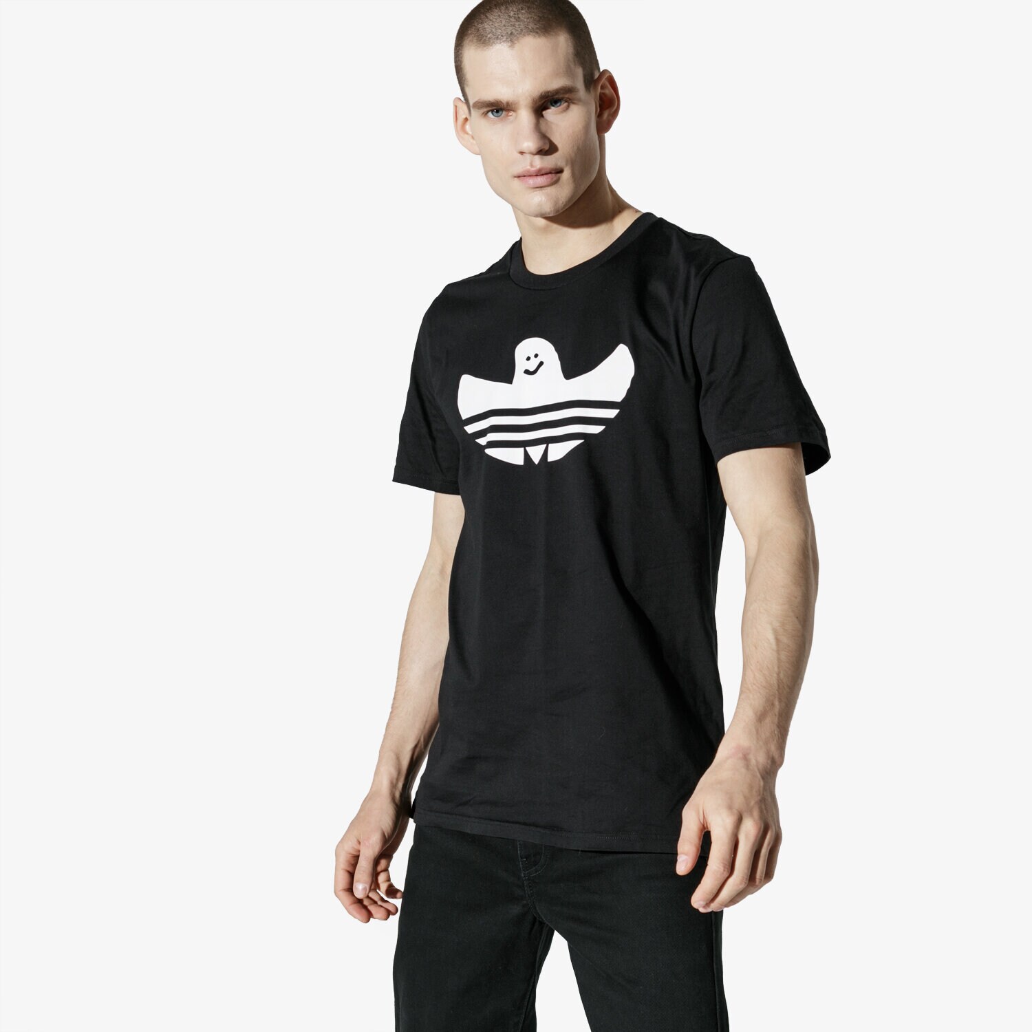 Koszulka, t-shirt sportowy męski ADIDAS T-SHIRT SS SOLID SHMOO T DH3900 CZARNY