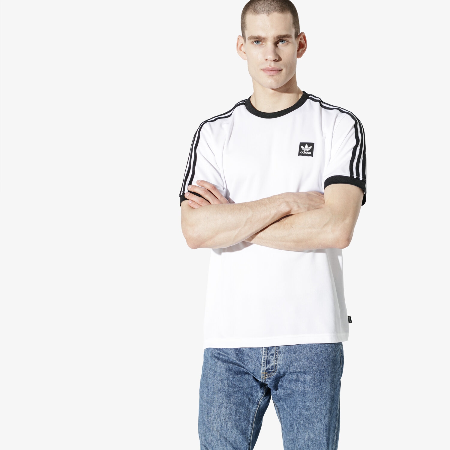 Koszulka, t-shirt sportowy męski ADIDAS T-SHIRT SS CLUB JERSEY WHT DU8316 BIAŁY