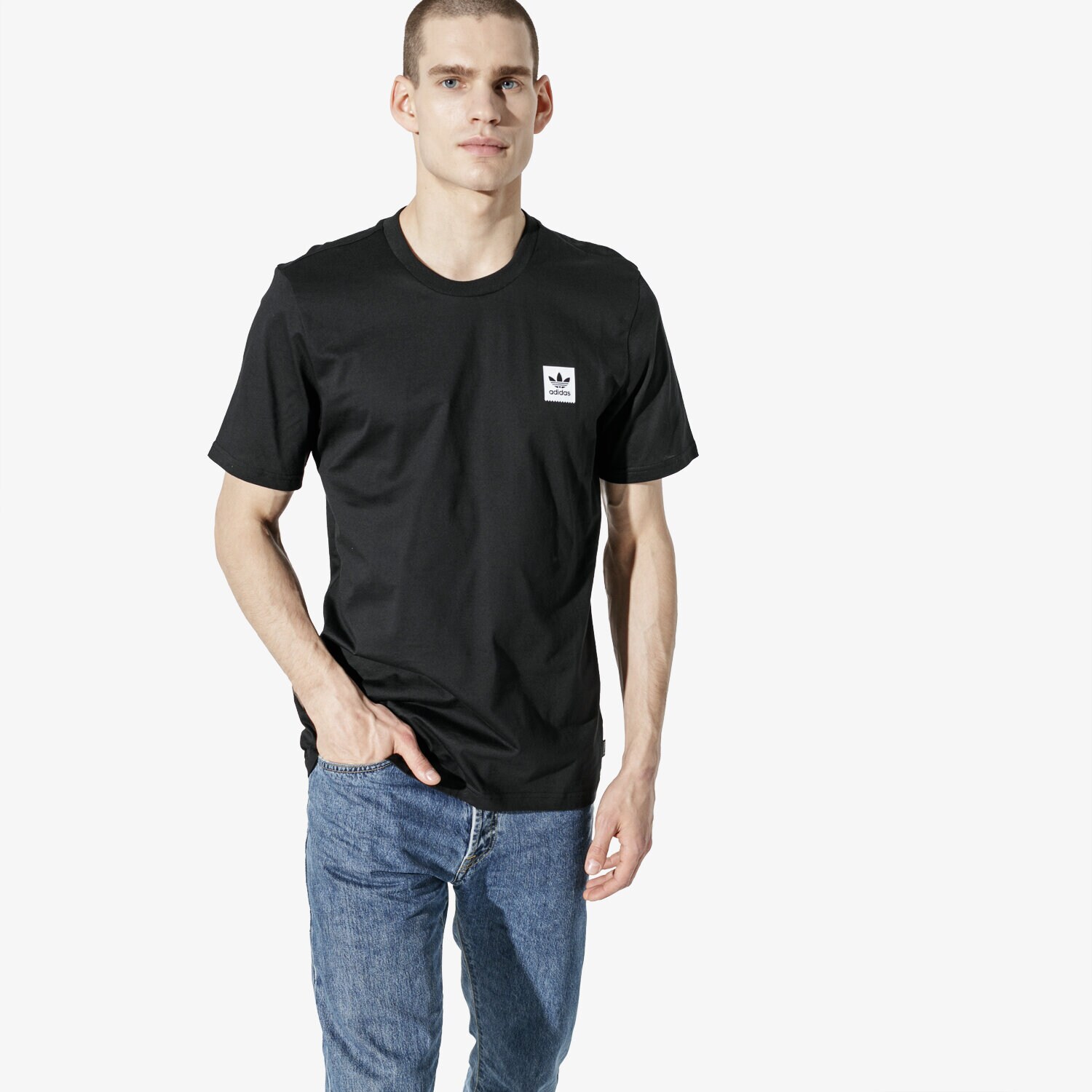 Koszulka, t-shirt sportowy męski ADIDAS T-SHIRT SS BB 2.0 TEE DU8313 CZARNY