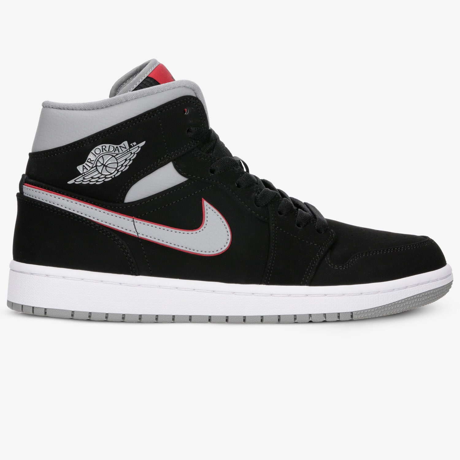 Buty sneakersy męskie AIR JORDAN 1 MID 554724-060 CZARNY
