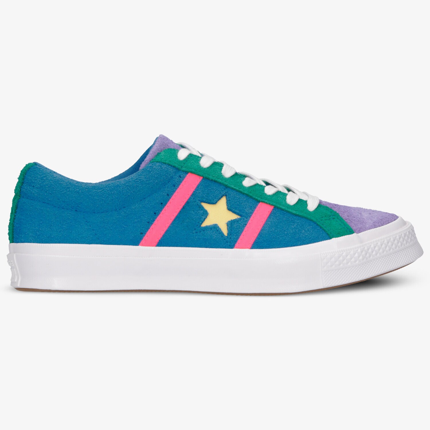 Buty sneakersy męskie CONVERSE ONE STAR C164392M NIEBIESKI