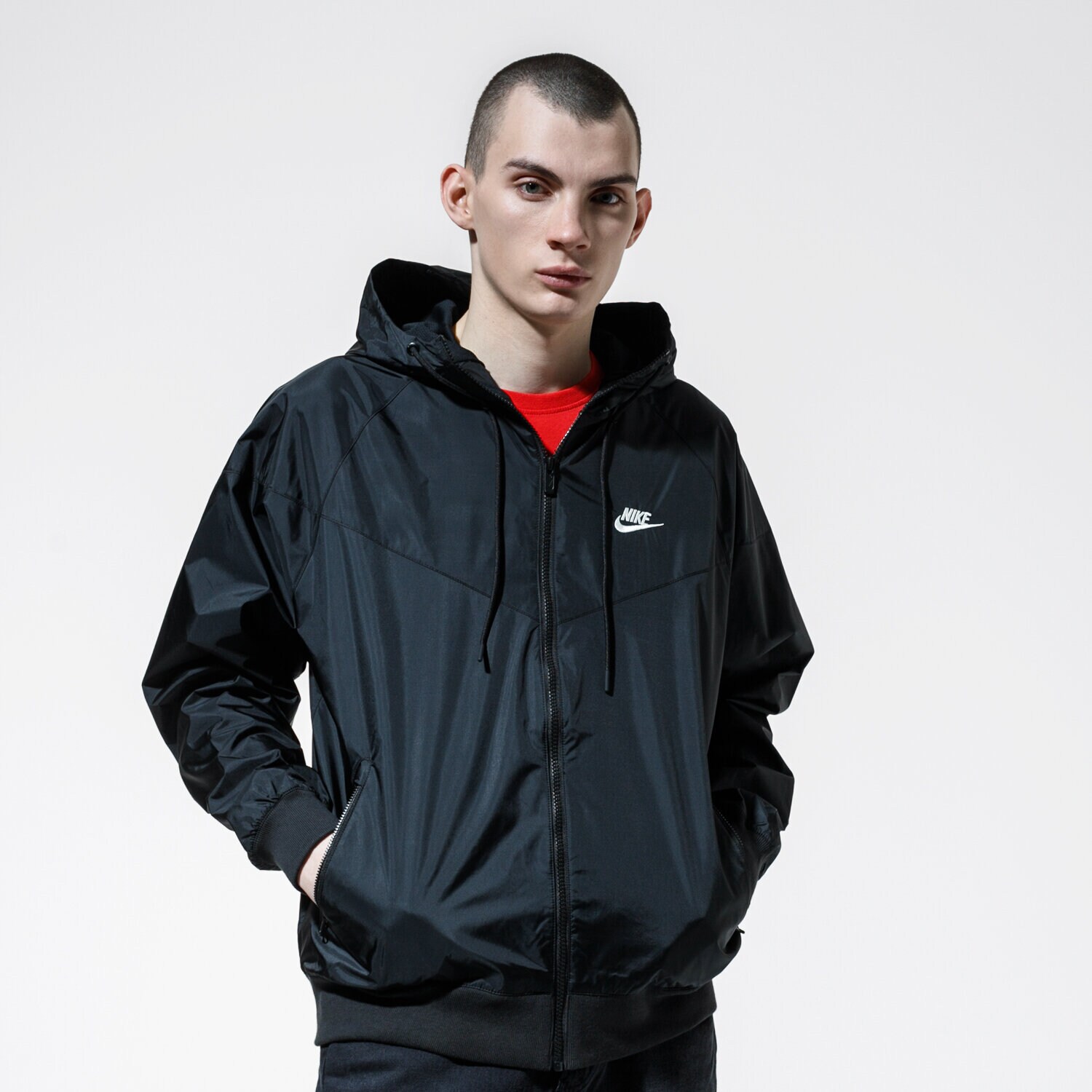Kurtka wiosenna / jesienna męska NIKE KURTKA M NSW HE WR JKT HD AR2191-010 CZARNY