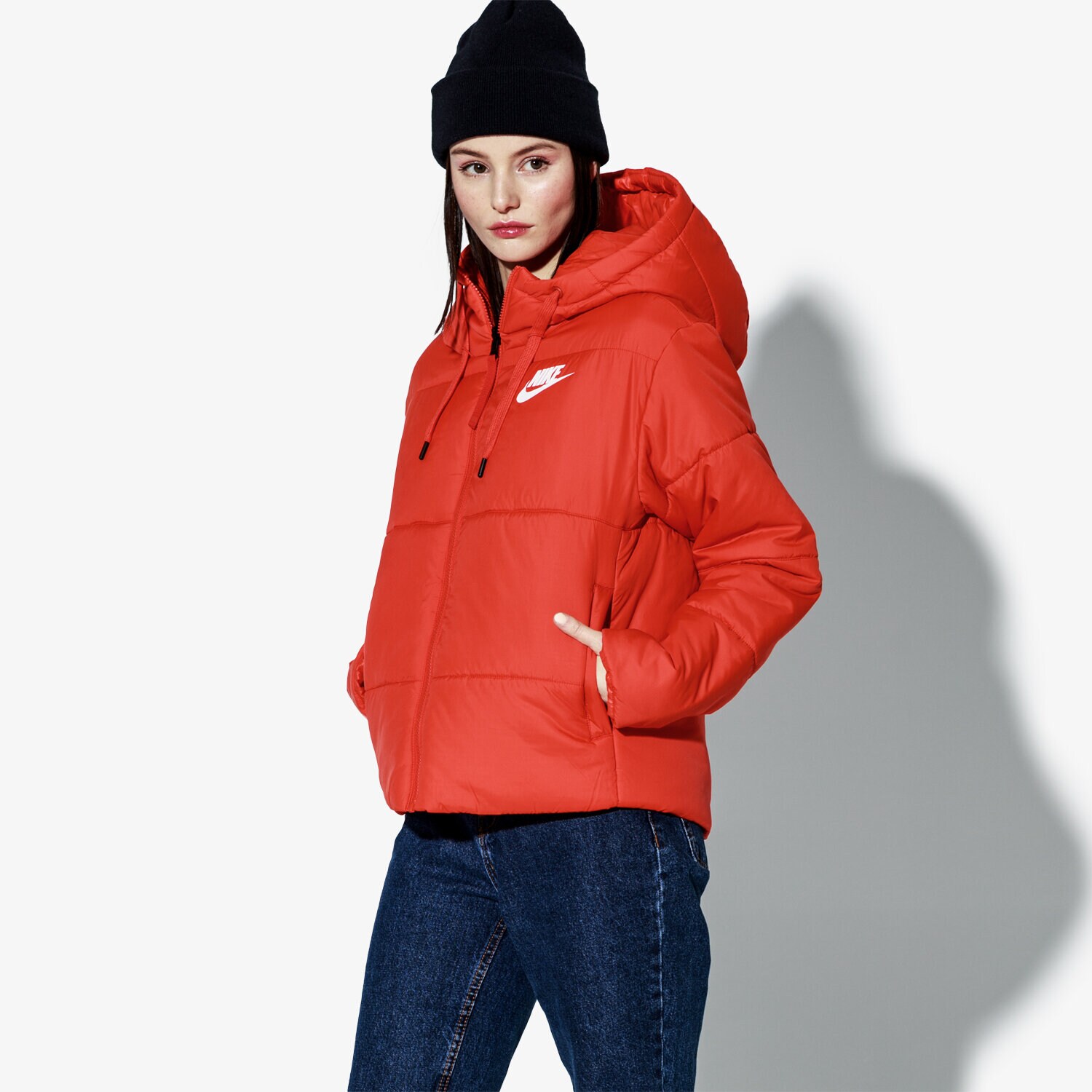 Kurtka zimowa damska NIKE KURTKA W NSW SYN FILL JKT REV 939360-634 CZERWONY