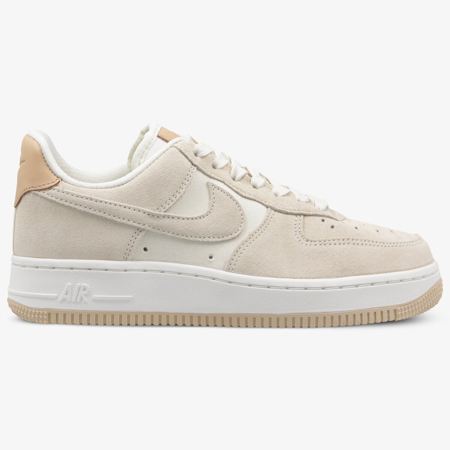 Buty sneakersy damskie NIKE WMNS AIR FORCE 1 '07 PRM 896185-102 BEŻOWY