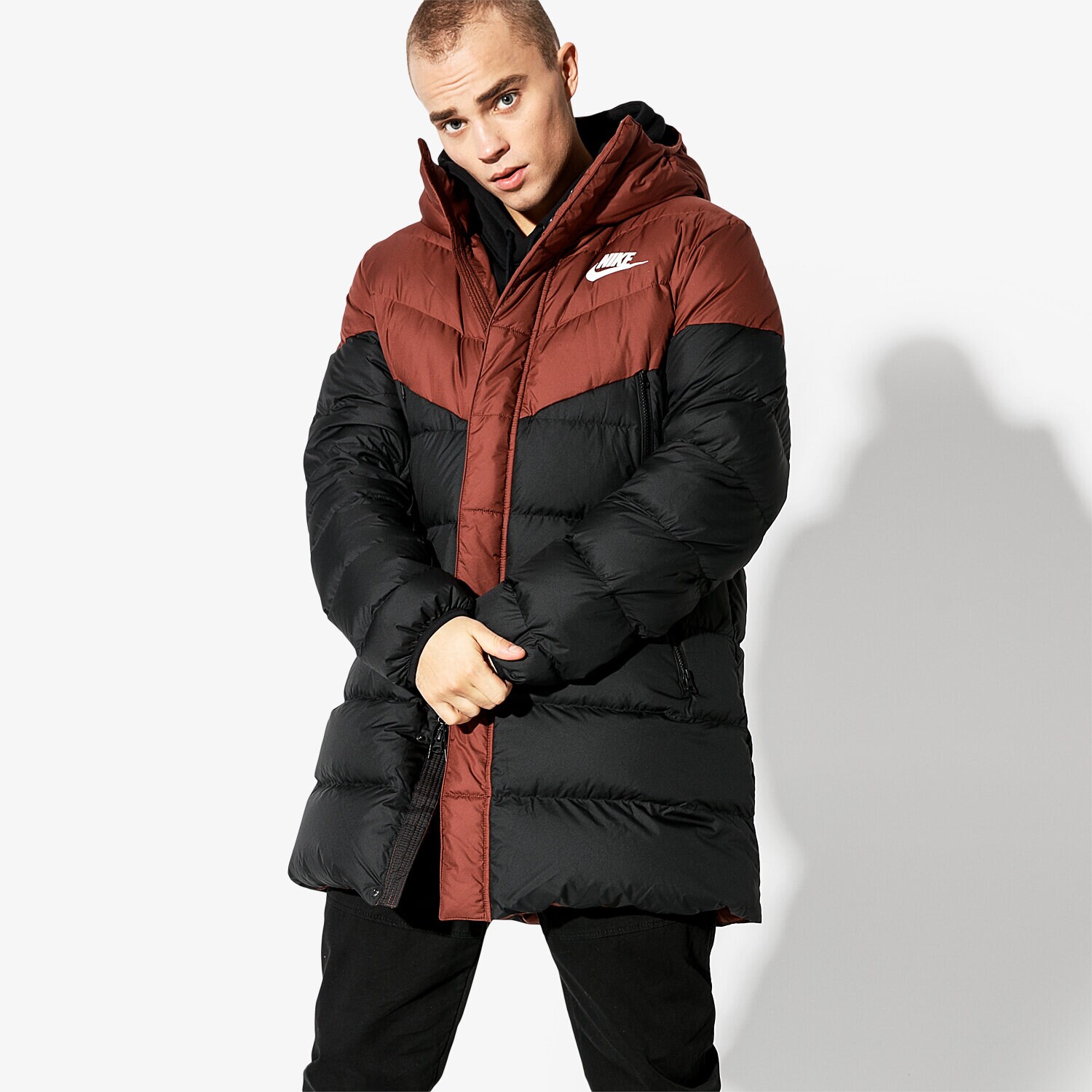 Kurtka zimowa męska NIKE KURTKA M NSW DWN FILL WR PARKA HD RUS AO8915-236 CZARNY