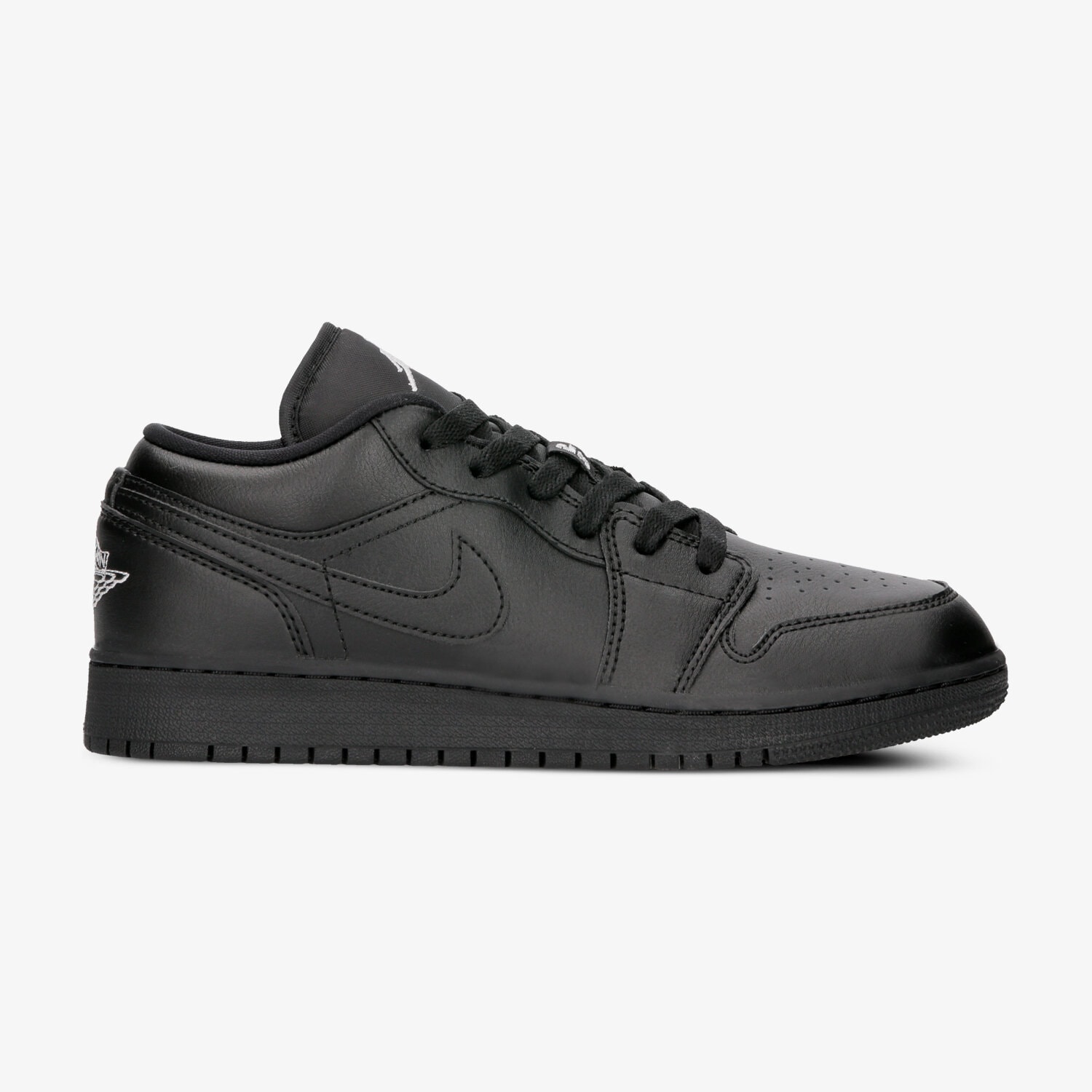 Buty sneakersy dla dzieci AIR JORDAN 1 LOW (GS) 553560-006 CZARNY