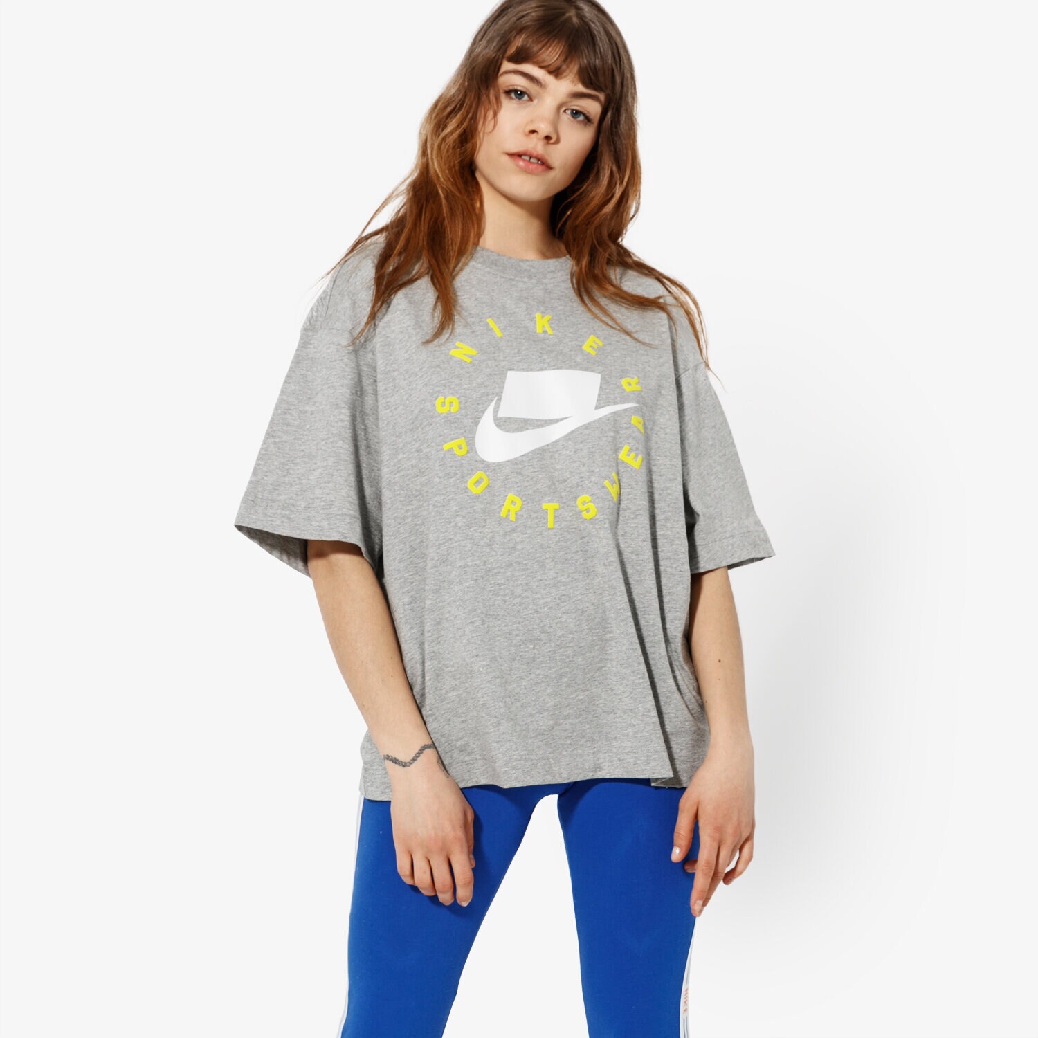 Koszulka, t-shirt damski NIKE TOP W NSW NSW TOP SS SPORTSWEAR AT0566-063 SZARY