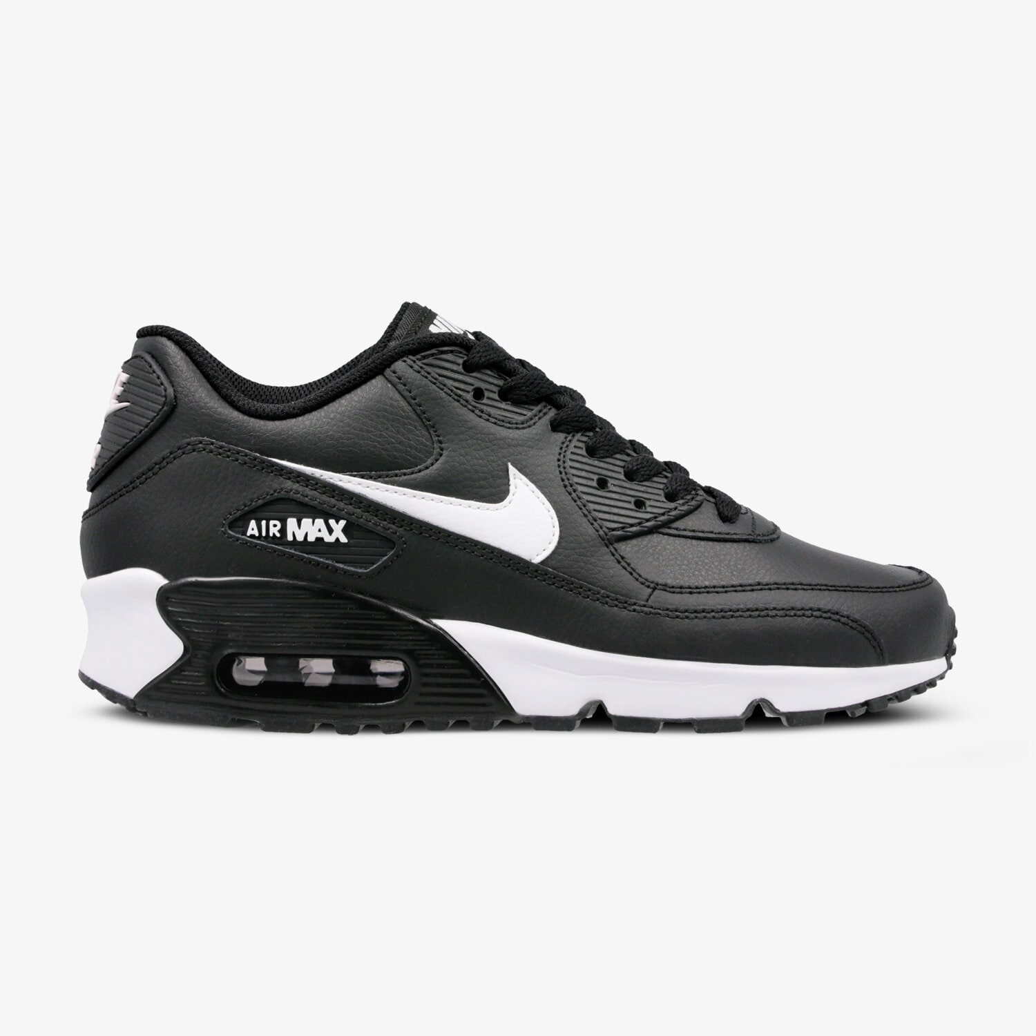 Buty sneakersy dla dzieci NIKE AIR MAX 90 LTR (GS) 833412-025 CZARNY