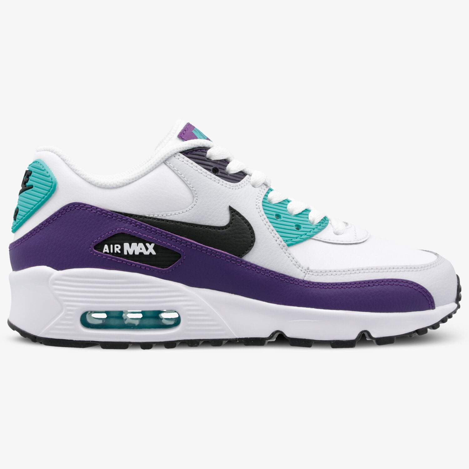 Buty sneakersy dla dzieci NIKE AIR MAX 90 LTR (GS) 833412-115 BIAŁY