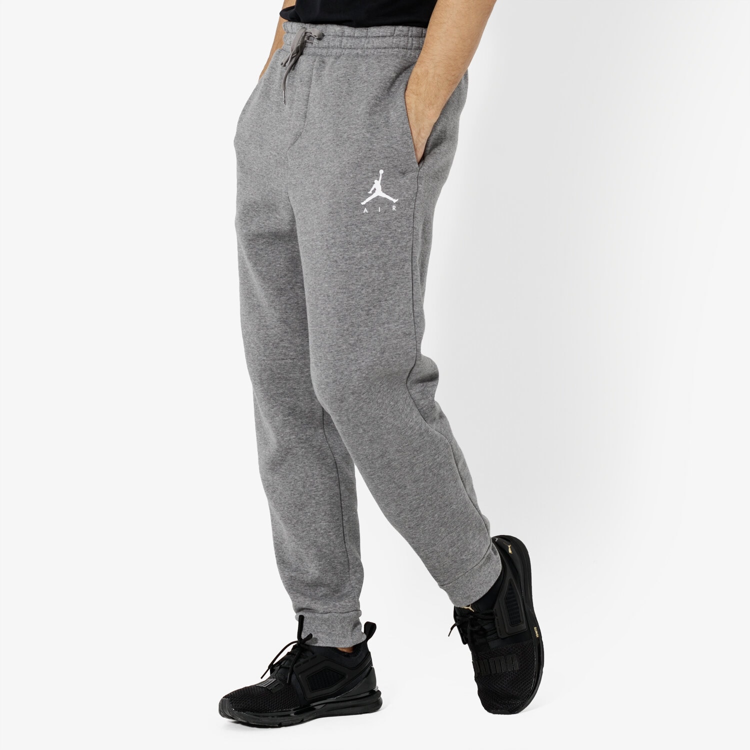 Spodnie sportowe męskie JORDAN SPODNIE M J JUMPMAN FLEECE PANT JORDAN OFF CRT BBALL 940172-091 SZARY