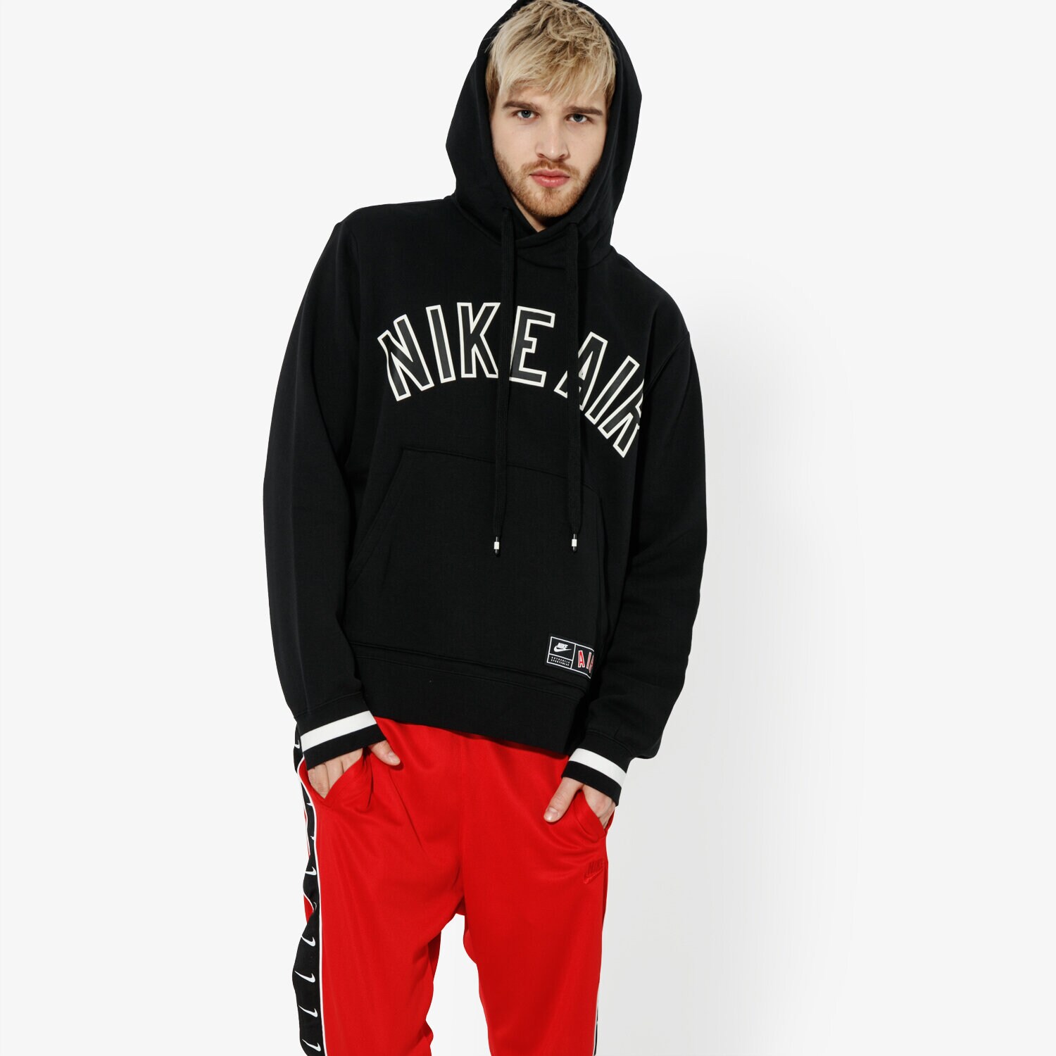 Bluza męska NIKE BLUZA M NSW NIKE AIR HOODIE PO FLC SPORTSWEAR AR1817-010 CZARNY
