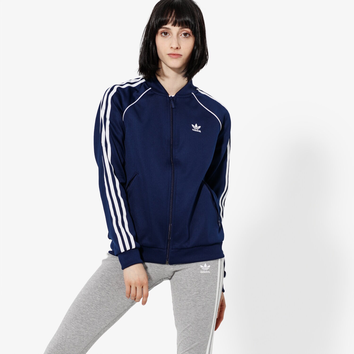 Bluza damska ADIDAS BLUZA SST TT ADICOLOR DV2633 GRANATOWY