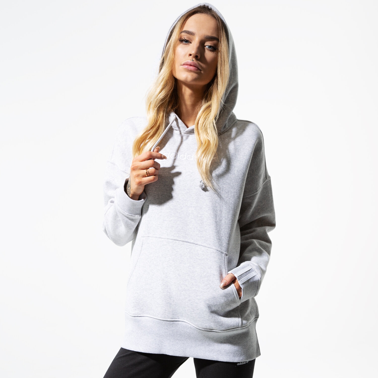Bluza damska ADIDAS BLUZA COEEZE HOODIE COEEZE DU7185 SZARY