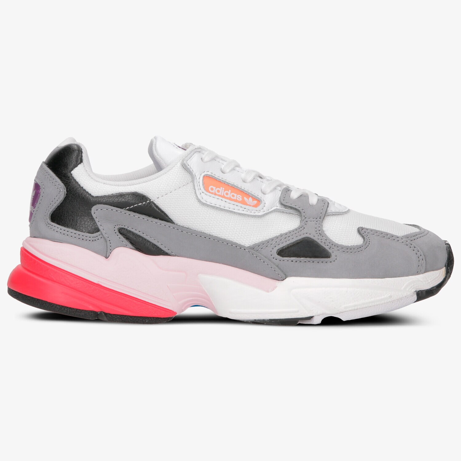 Buty sneakersy damskie ADIDAS FALCON W CG6214 SZARY