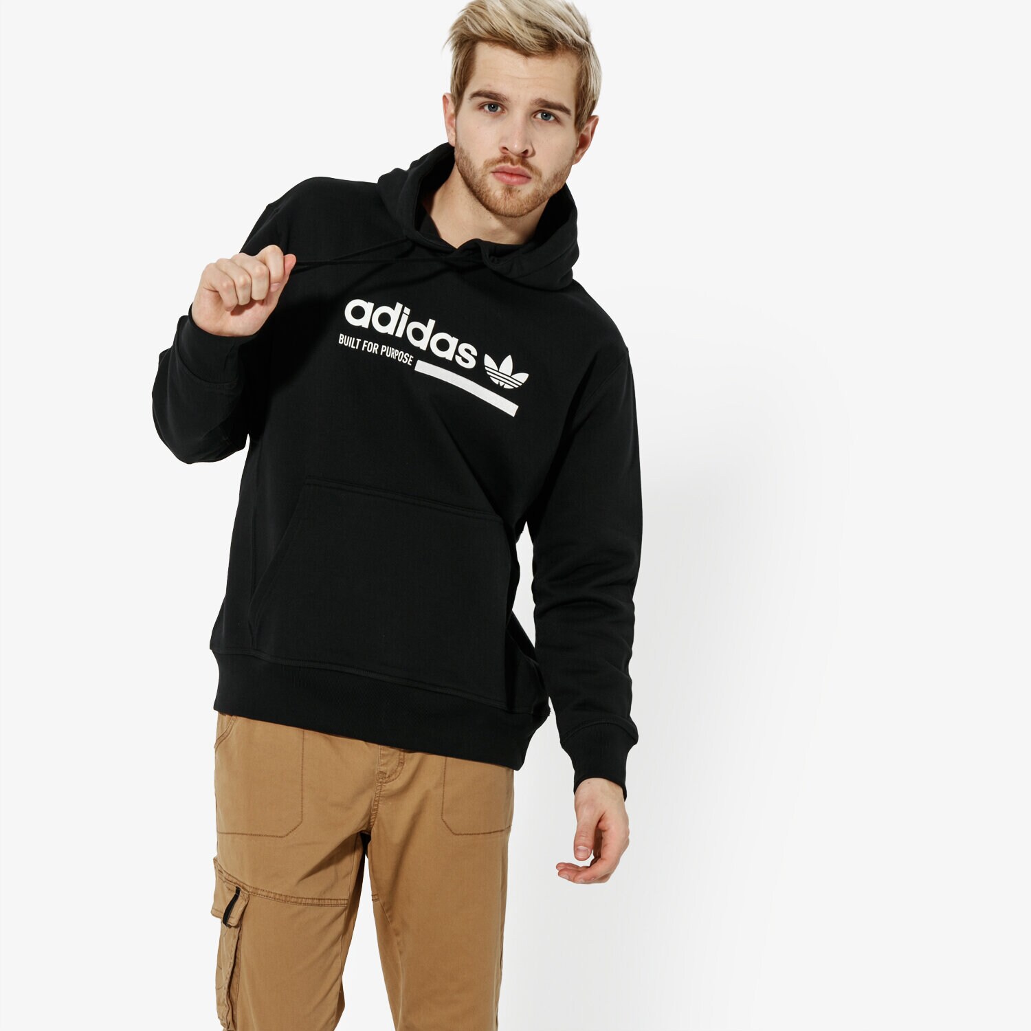 Bluza męska ADIDAS BLUZA GRP OTH HOODY KAVAL DX3721 CZARNY