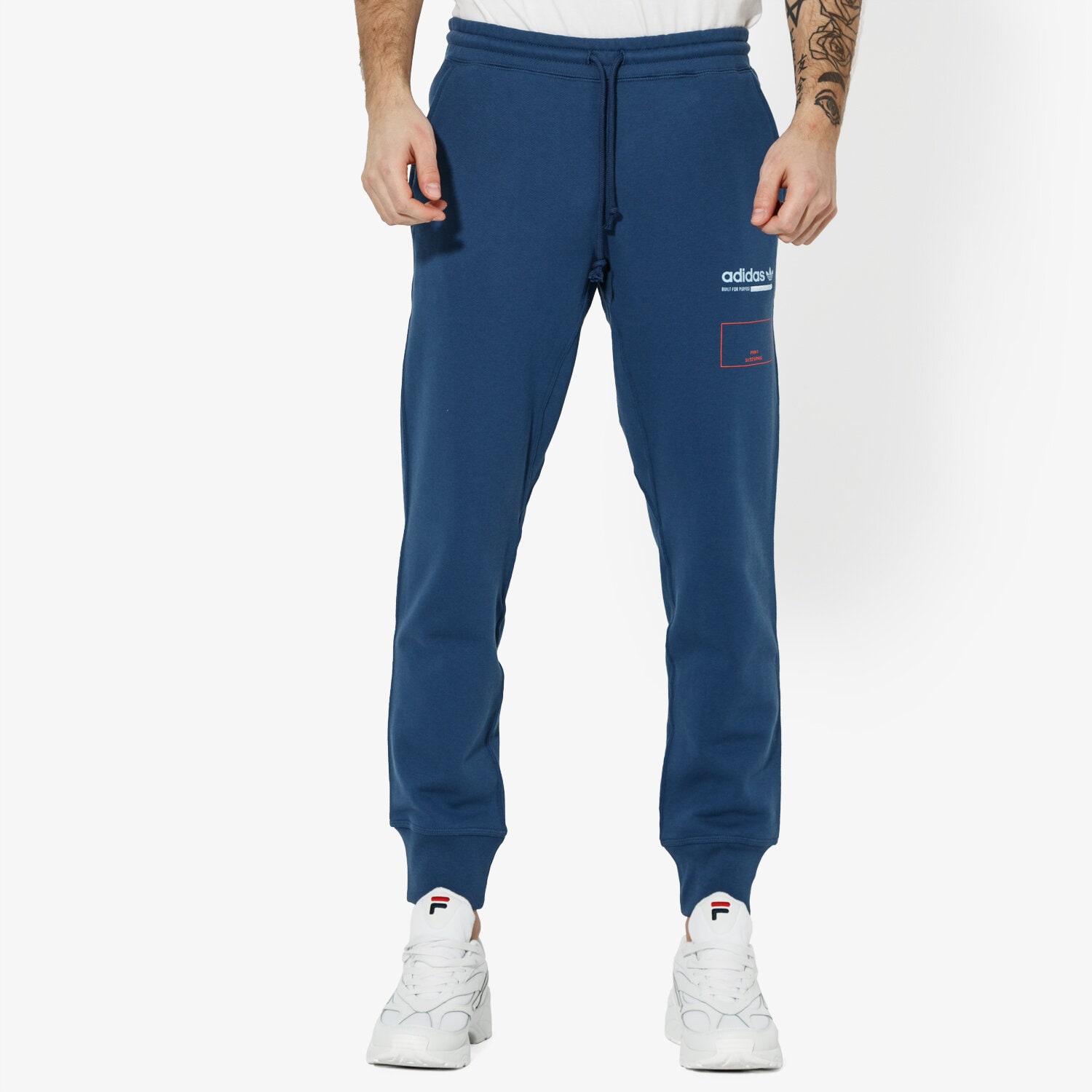 Spodnie sportowe męskie ADIDAS SPODNIE SWEATPANT KAVAL DV1956 NIEBIESKI