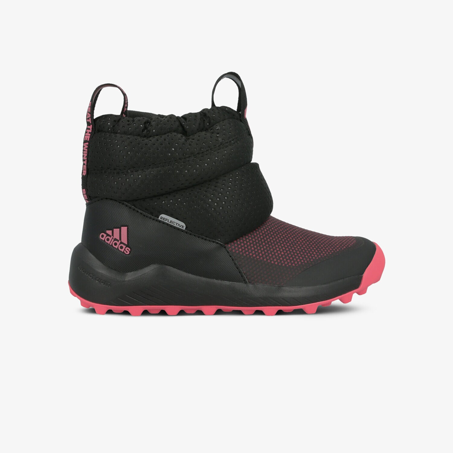 Buty zimowe, trekkingowe, outdoor dla dzieci ADIDAS RAPIDASNOW C EE6172 CZARNY