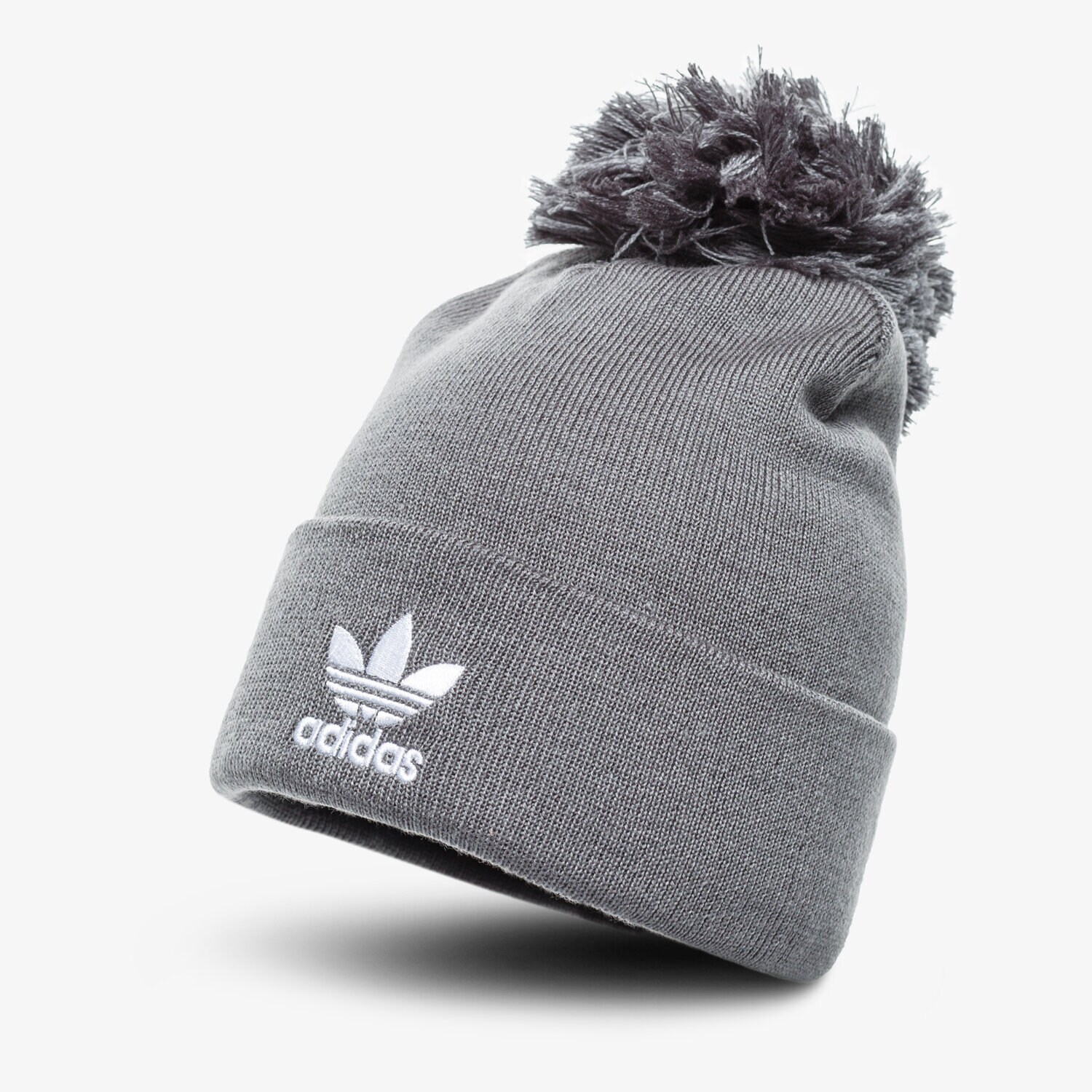 Czapka zimowa dla dzieci ADIDAS CZAPKA ZIMOWA AC BOBBLE KNIT ED8720 SZARY