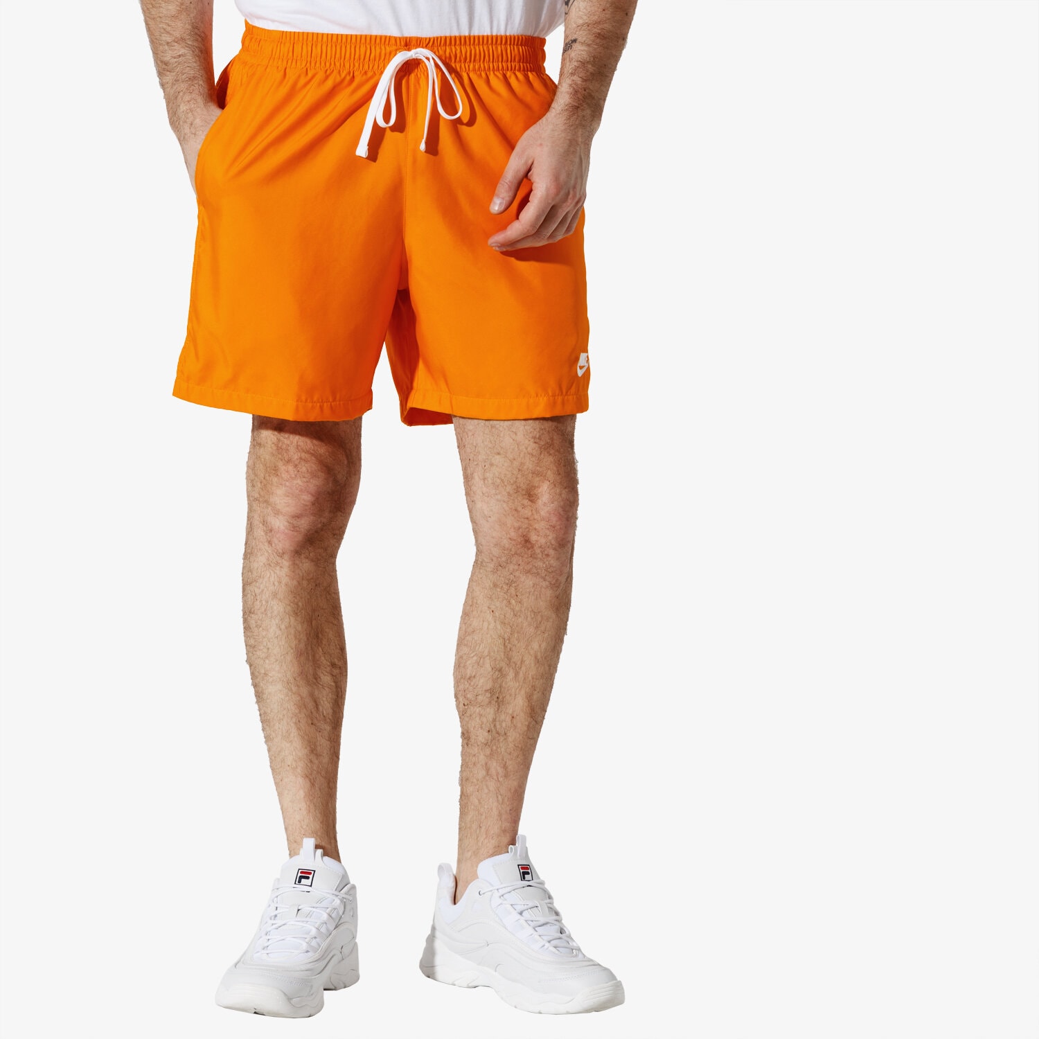 Krótkie spodenki, szorty męskie NIKE SZORTY M NSW CE SHORT WVN FLOW AR2382-833 POMARAŃCZOWY