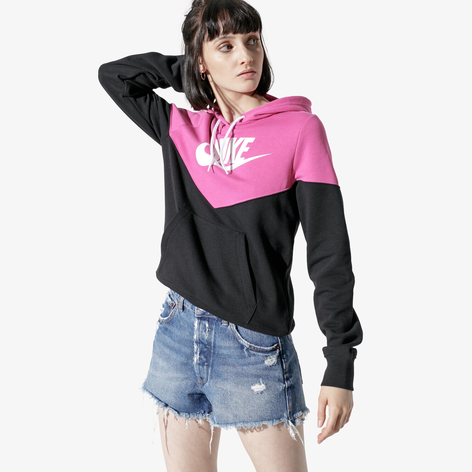 Bluza damska NIKE BLUZA W NSW HRTG HOODIE FLC AR2509-011 RÓŻOWY