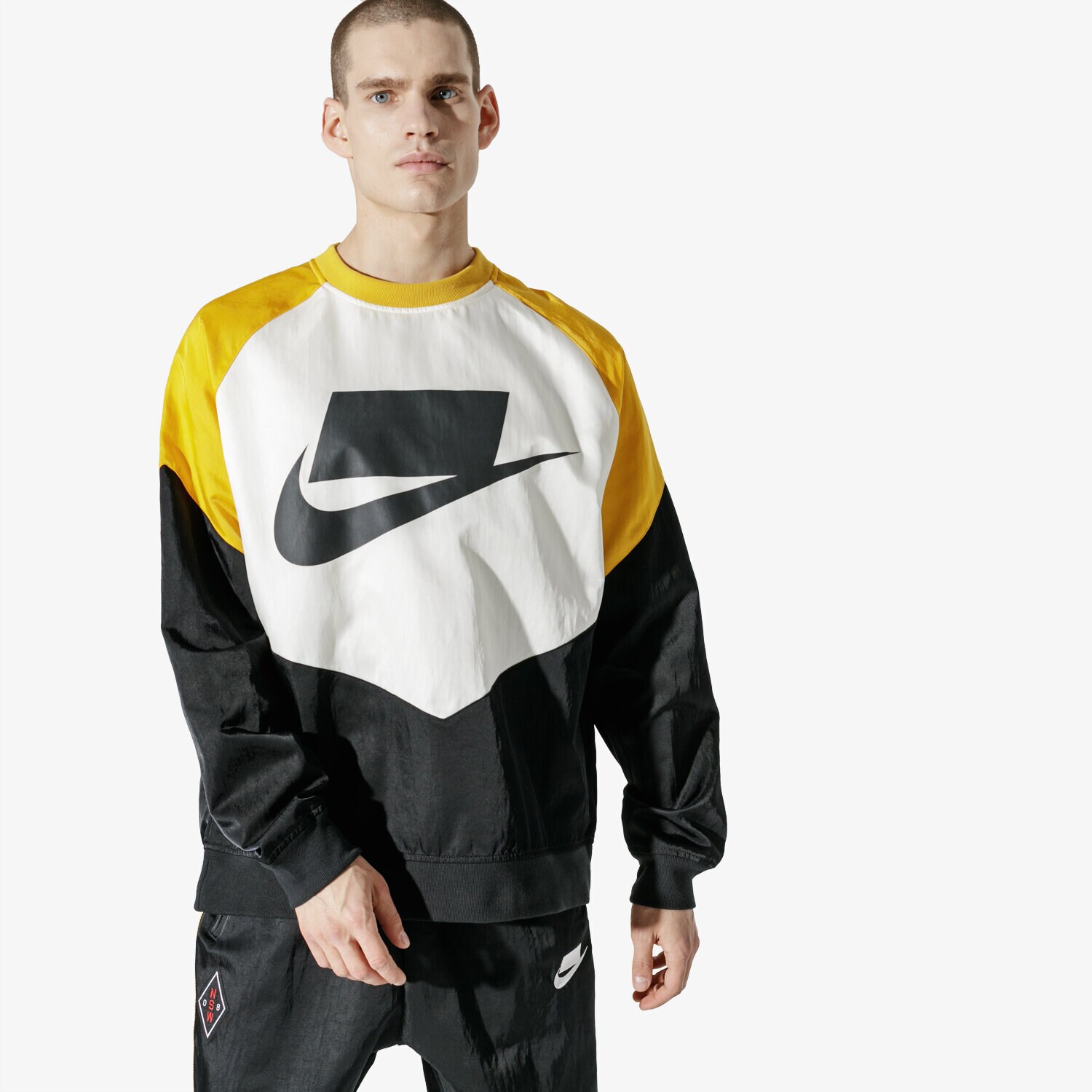 Bluza męska NIKE BLUZA M NSW NSP CREW WVN AR1642-010 MULTICOLOR