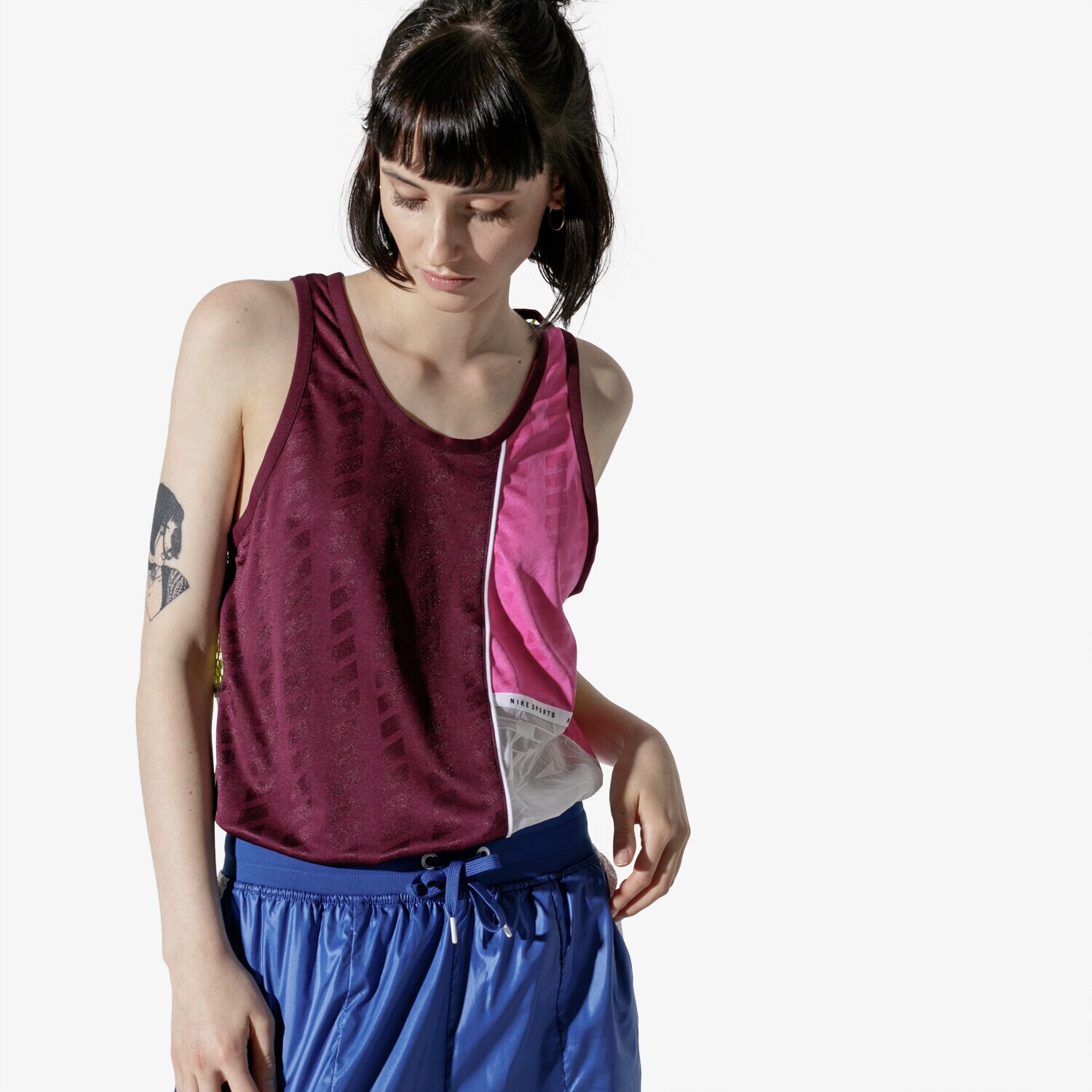 Koszulka, t-shirt damski NIKE TANK W NSW NSP MESH AR9858-609 MULTICOLOR