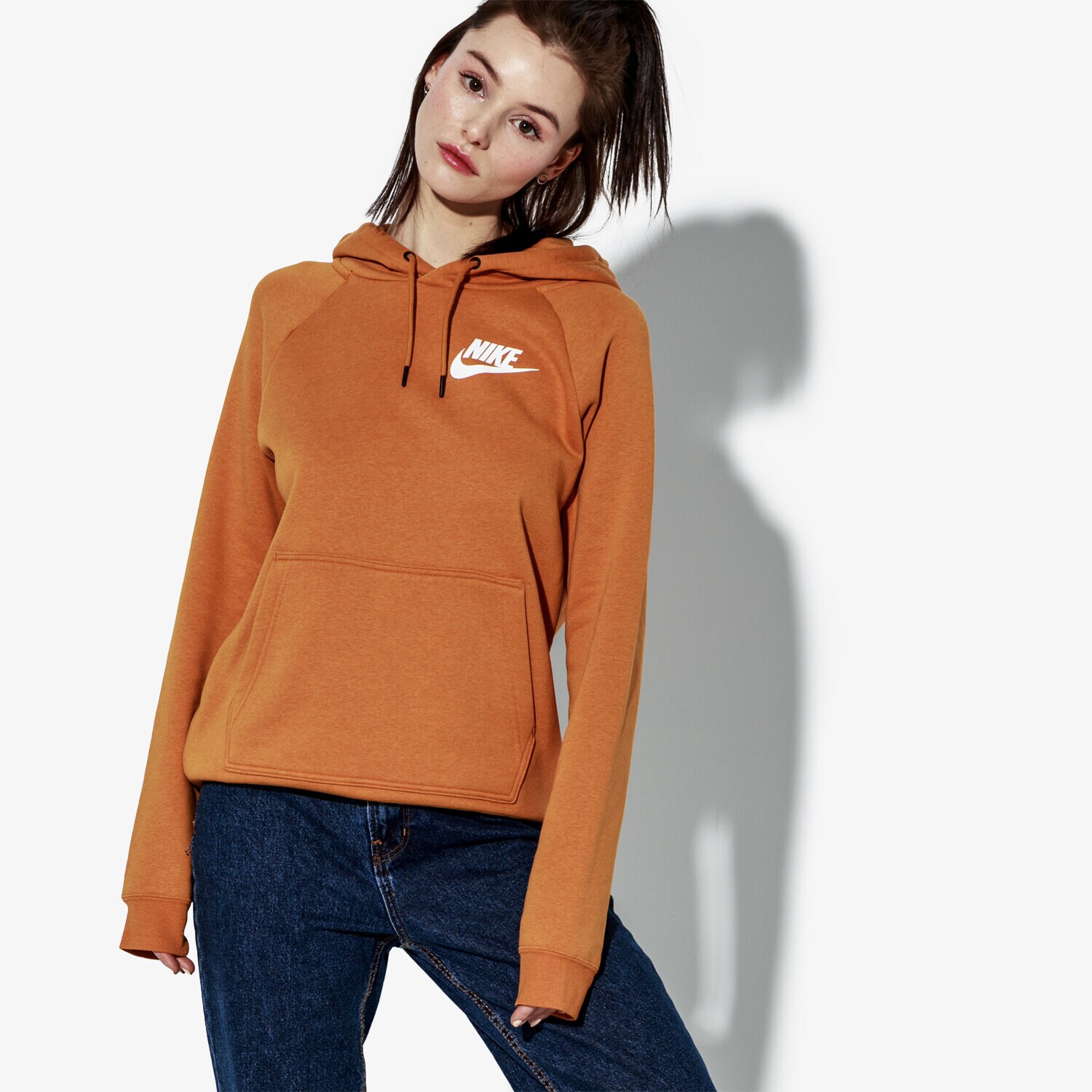 Bluza damska NIKE BLUZA W NSW RALLY HOODIE AJ6315-846 ŻÓŁTY