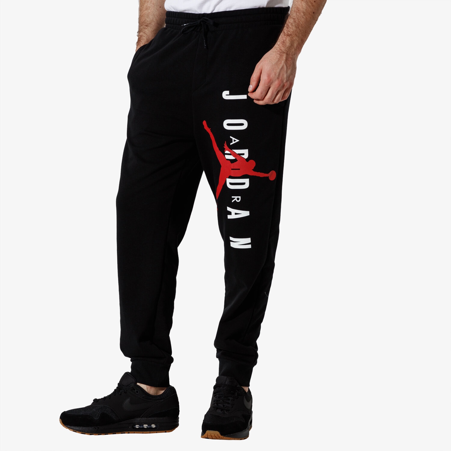Spodnie sportowe męskie JORDAN SPODNIE JUMPMAN AIR LWT FLC PANT AR0031-010 CZARNY