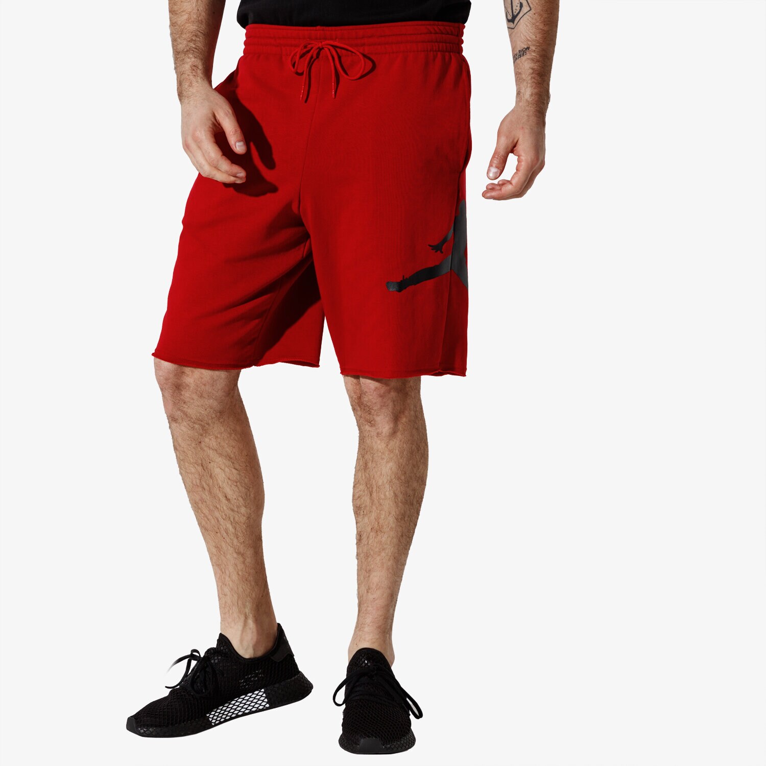 Krótkie spodenki, szorty męskie JORDAN SZORTY JUMPMAN LOGO AQ3115-687 CZERWONY