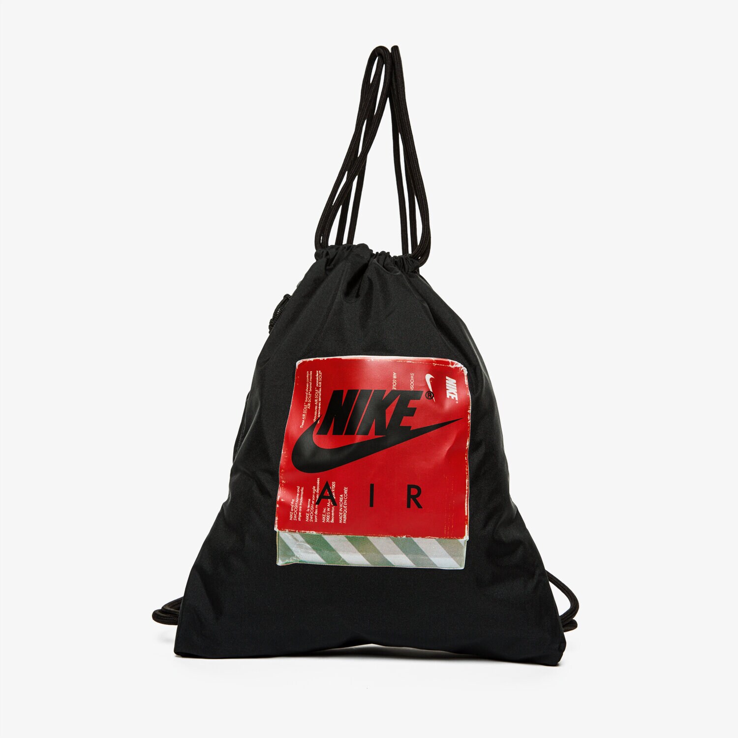 Worek damski na plecy NIKE WOREK NK HERITAGE GMSK - GFX 3 BA6012010 CZARNY