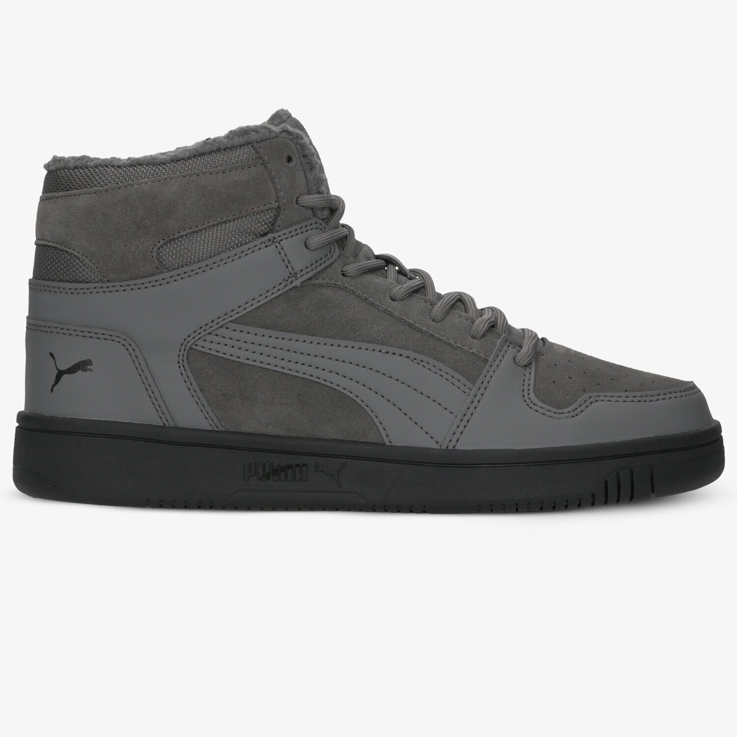 Buty sneakersy męskie PUMA REBOUND LAYUP SD FUR 36983102 SZARY