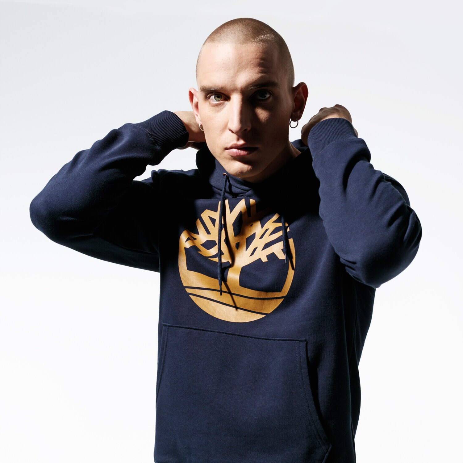 Bluza męska TIMBERLAND BLUZA CORE TREE LOGO PULLOVER HOODIE TB0A1ZKY4331 GRANATOWY
