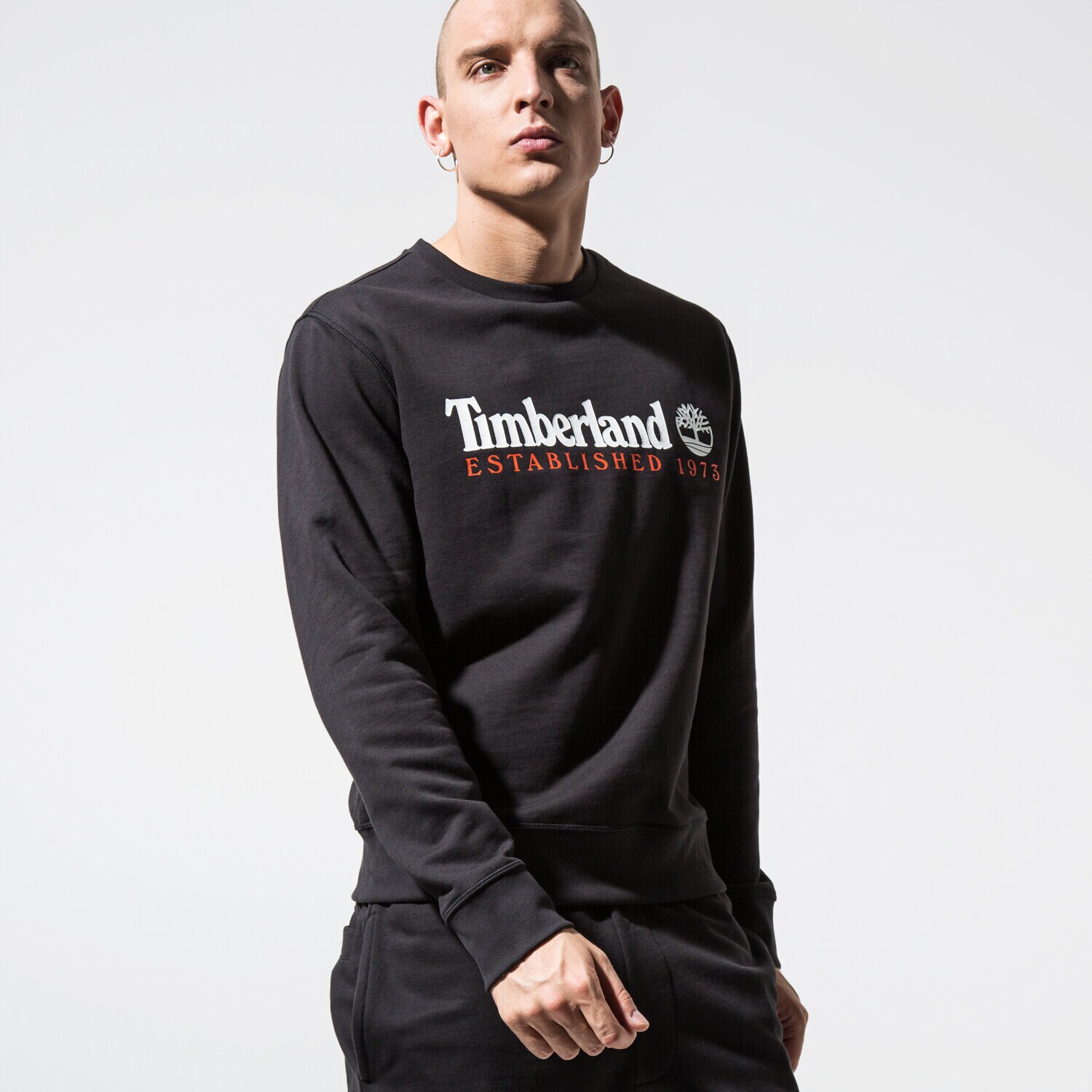 Bluza męska TIMBERLAND BLUZA ESSENTIAL ESTABLISHED 1973 TB0A1Y3B0011 CZARNY