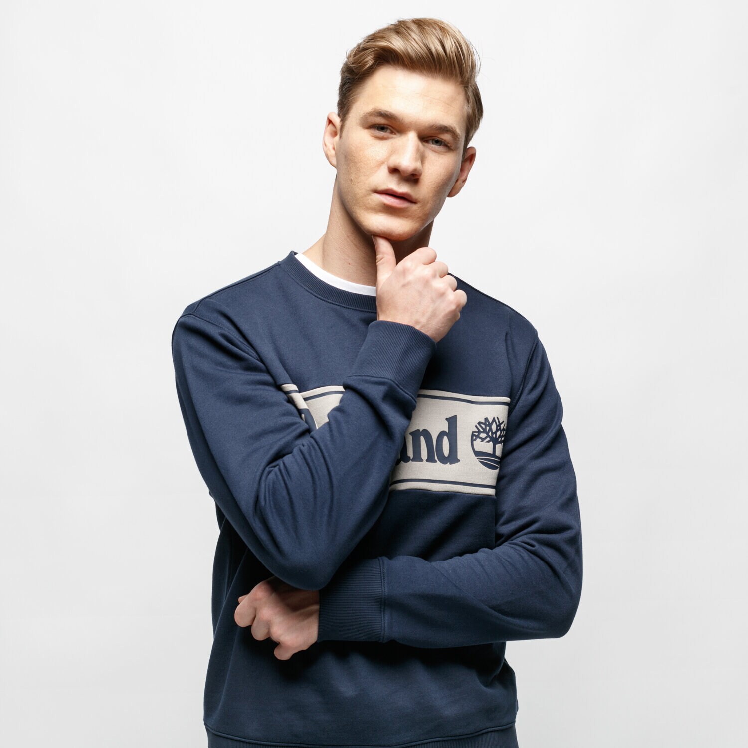 Bluza męska TIMBERLAND BLUZA CUT & SEW LINEAL LOGO SWEATSHIRT TB0A1O9UX451 MULTICOLOR