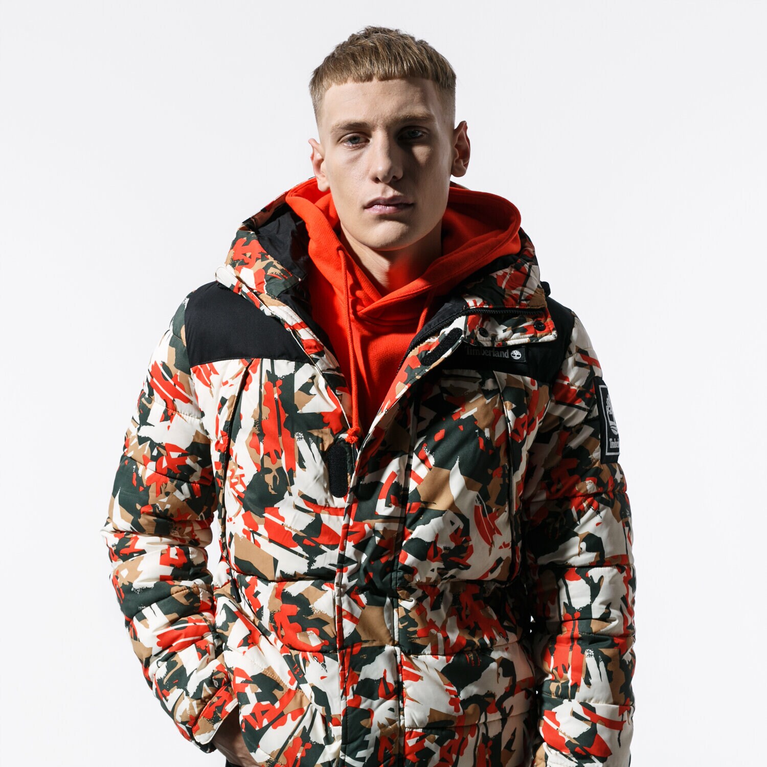 Kurtka zimowa męska TIMBERLAND KURTKA OUTDOOR ARCHIVE CAMO PUFFER TB0A1YV5W751 MULTICOLOR