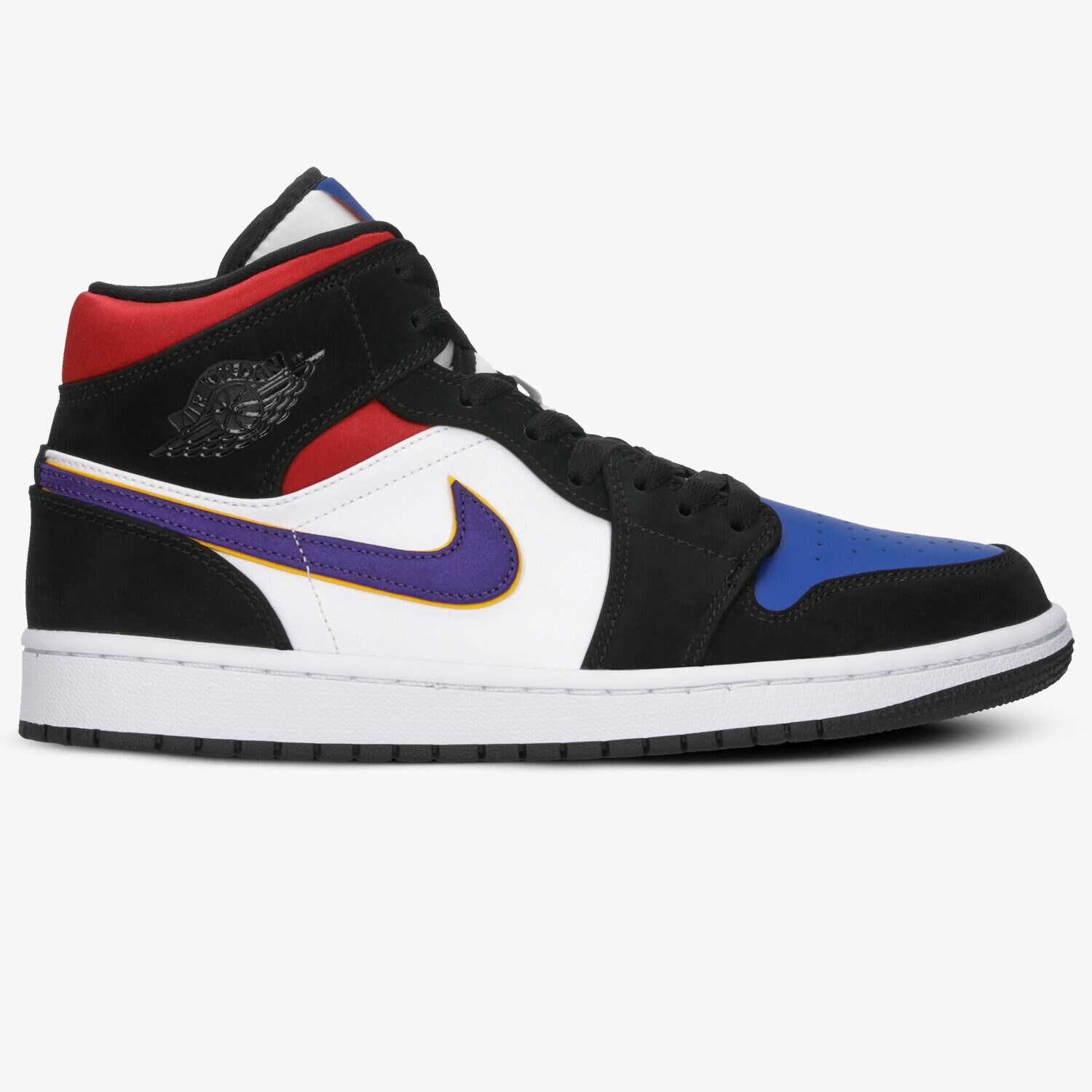 Buty sneakersy męskie AIR JORDAN 1 MID SE 852542-005 CZERWONY
