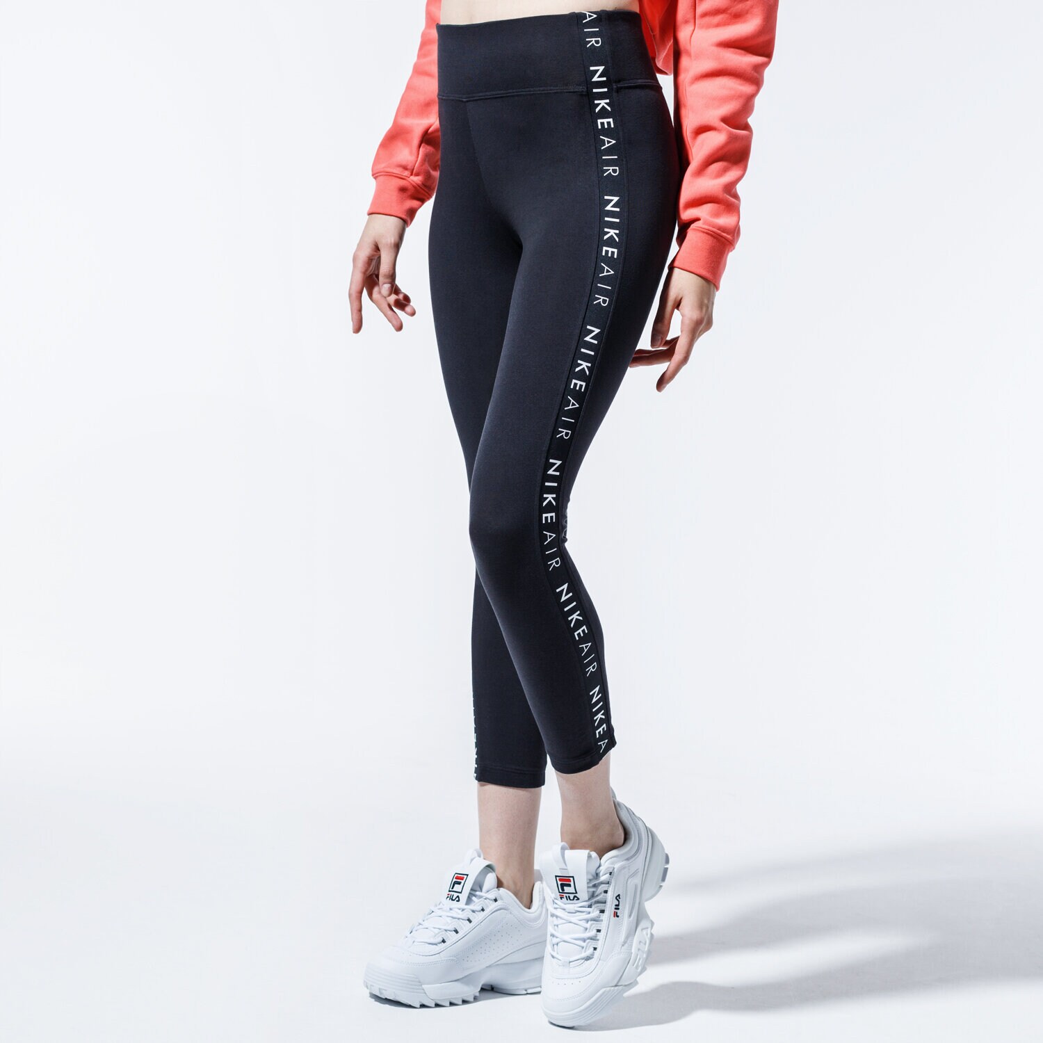 Spodnie sportowe damskie NIKE SPODNIE W NSW AIR LGGNG BV4773010 CZARNY