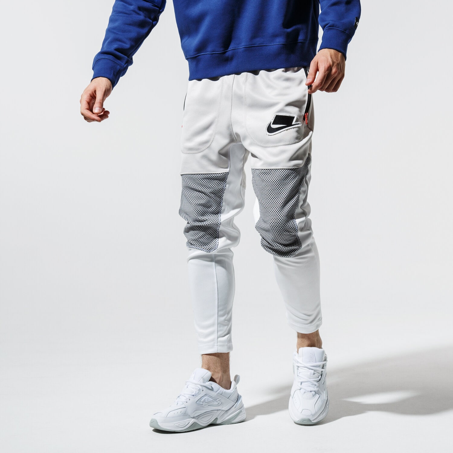 Spodnie sportowe męskie NIKE SPODNIE M NSW NSP TRK PANT PK BODYMAP BV4550-072 BIAŁY