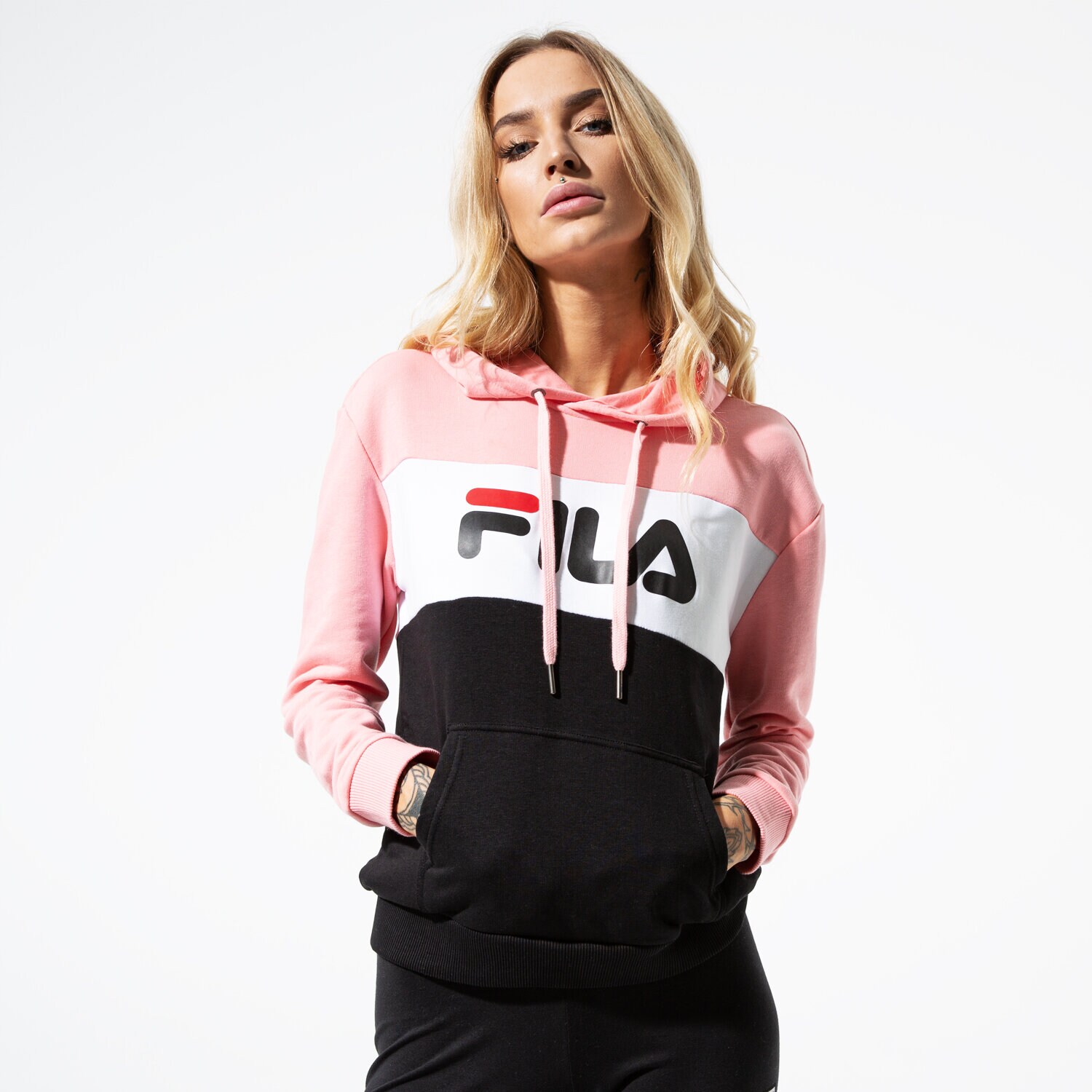 Bluza damska FILA BLUZA LORI HOODY 687042A209 RÓŻOWY