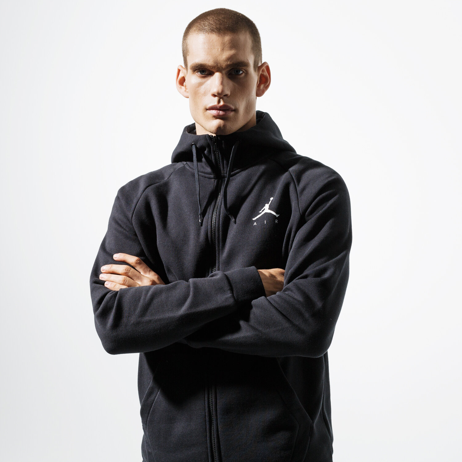 Bluza męska JORDAN BLUZA M J JUMPMAN FLEECE FZ 939998-010 CZARNY