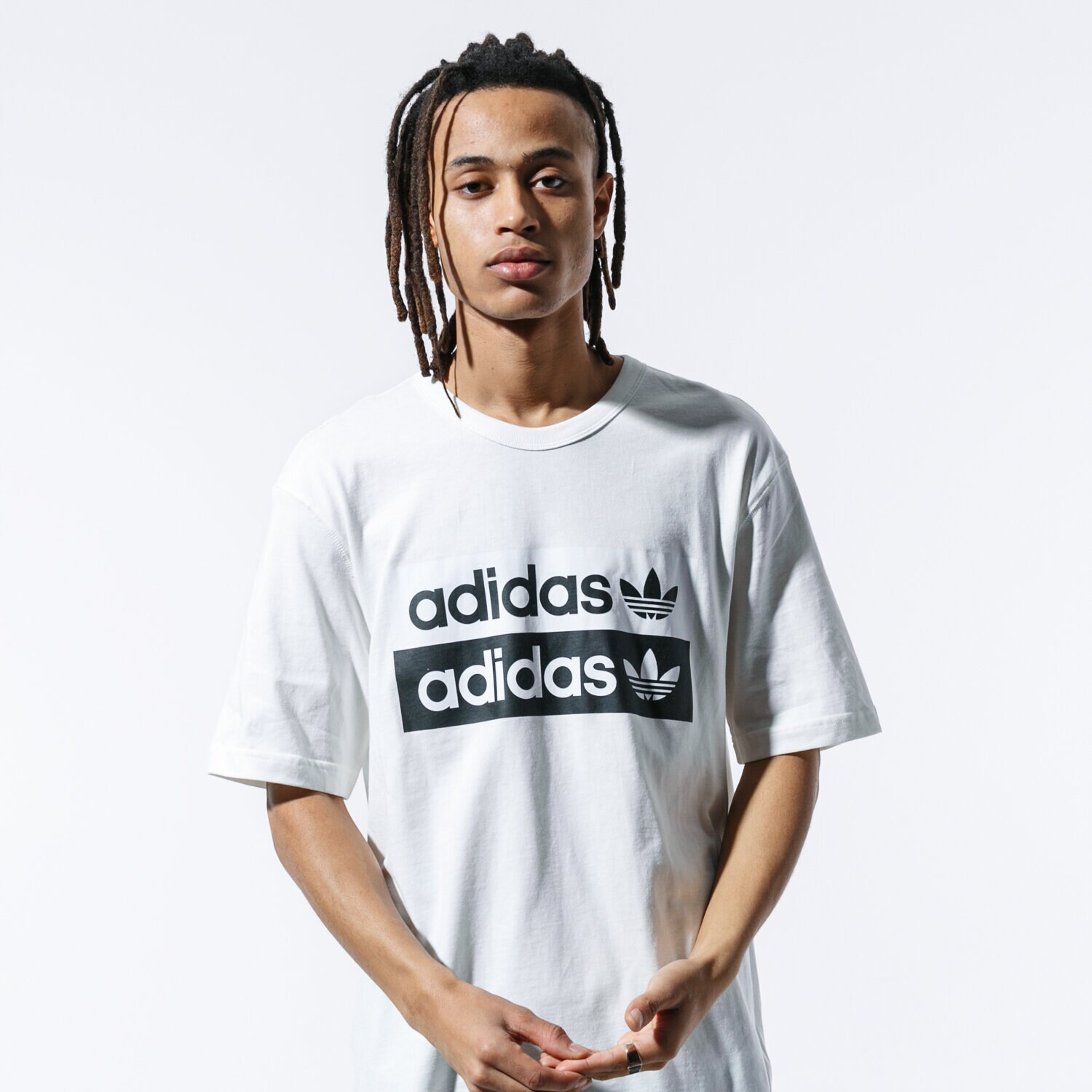 Koszulka, t-shirt sportowy męski ADIDAS T-SHIRT SS VOCAL LOGO TEE ED7195 BIAŁY