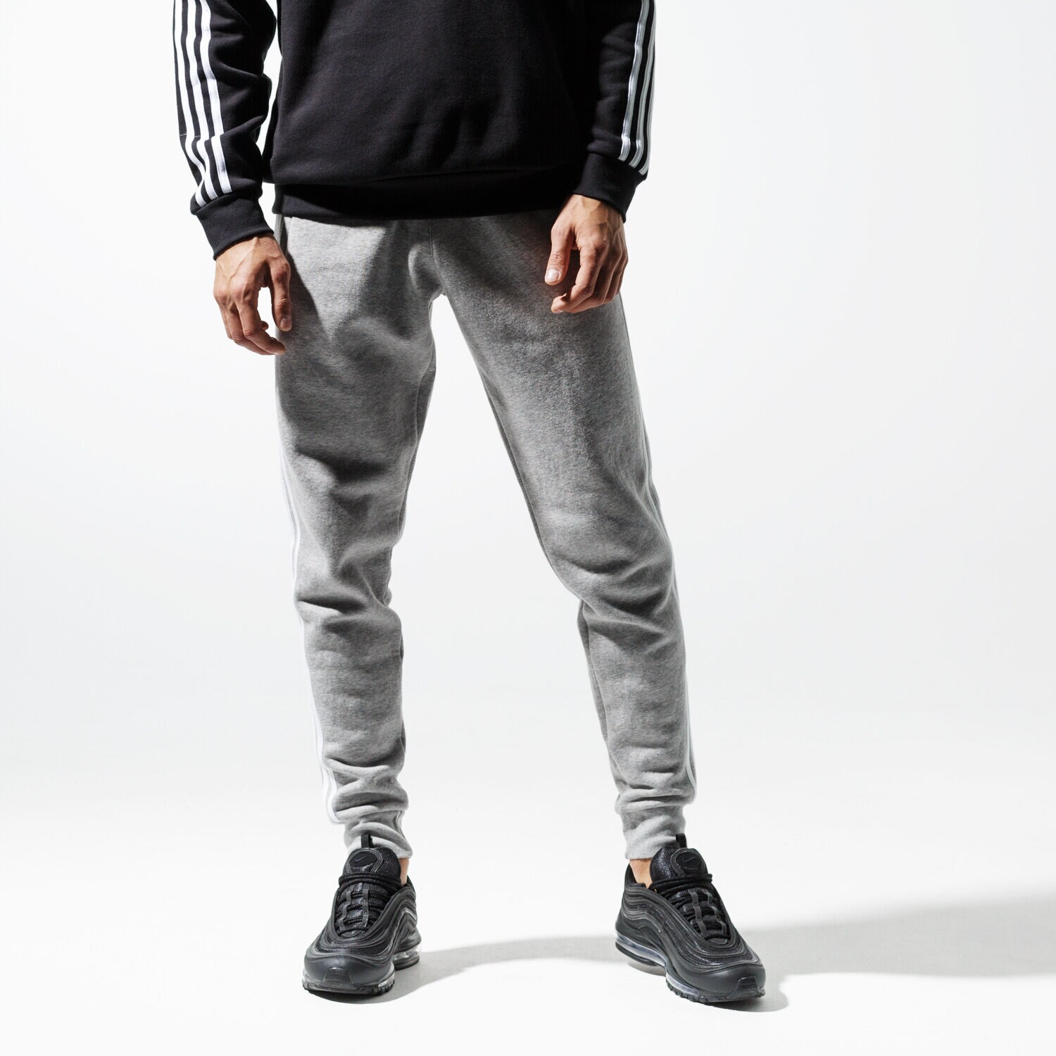 Spodnie sportowe męskie ADIDAS SPODNIE 3-STRIPES PANT ED6024 BIAŁY