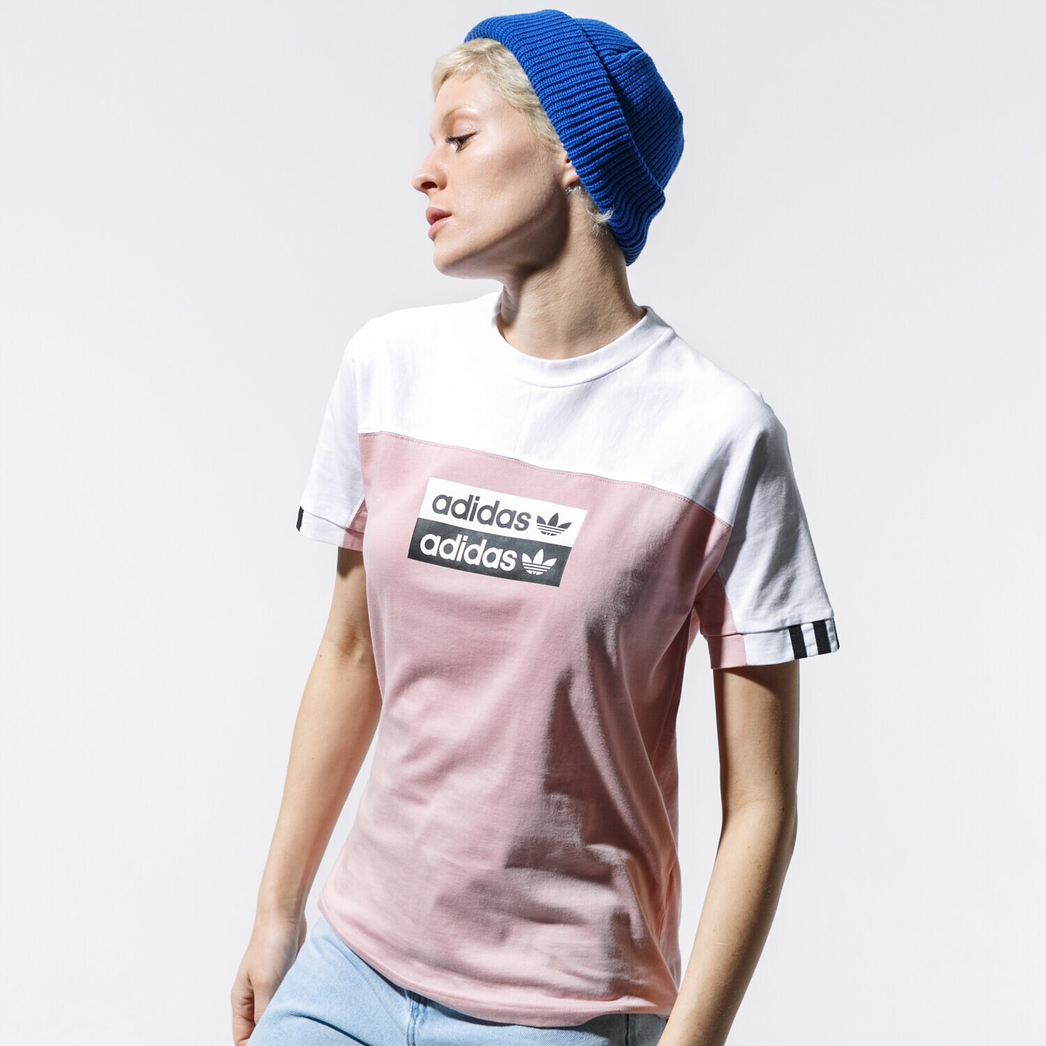 Koszulka, t-shirt damski ADIDAS T-SHIRT SS VOCAL TEE EC0744 RÓŻOWY
