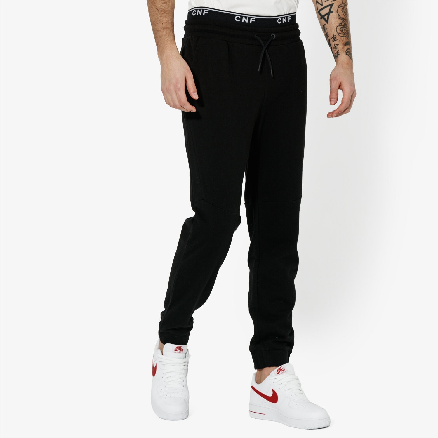 Spodnie sportowe męskie CONFRONT SPODNIE RUBBER PANTS CF19SPM30002 CZARNY