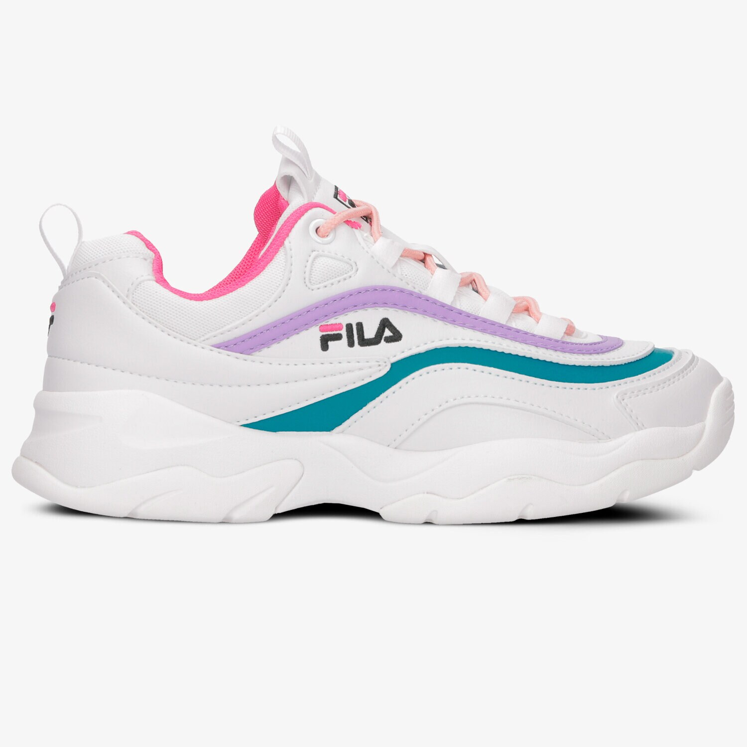 Buty sneakersy damskie FILA RAY LOW WMN 101056203A BIAŁY