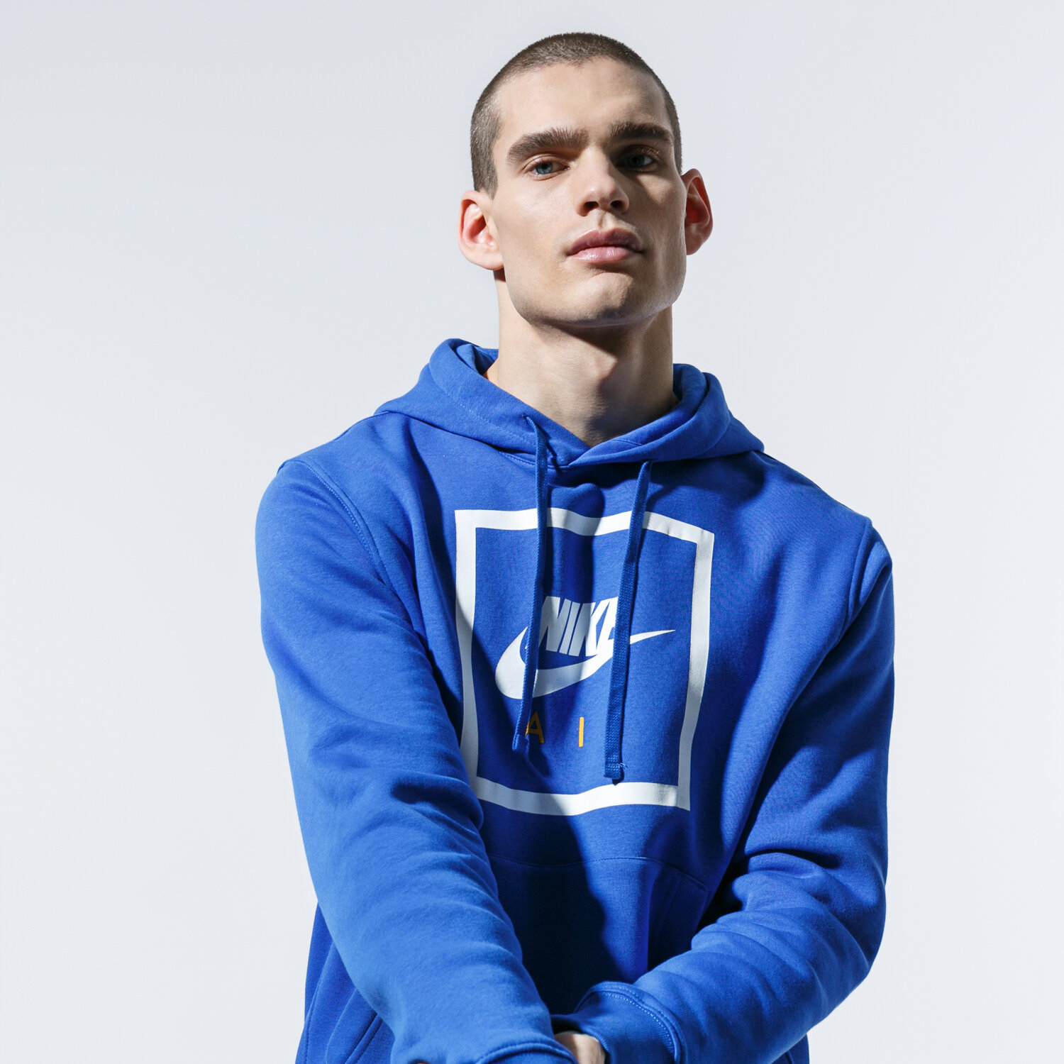 Bluza męska NIKE BLUZA Z KAPTUREM M NSW PO HOODIE NIKE AIR 5 CI1052-480 NIEBIESKI